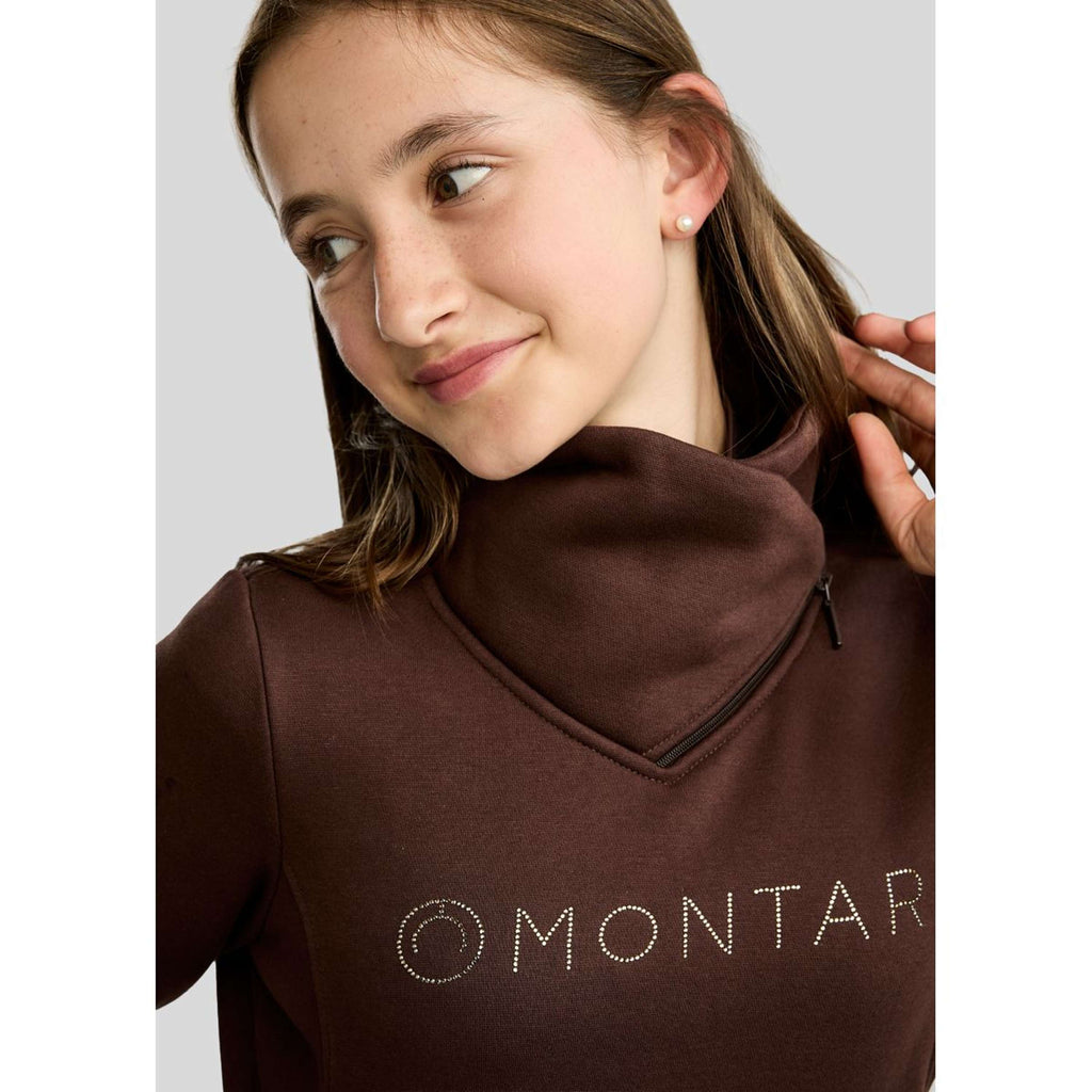 Montar Sweter MoNaja High Collar Golden Quartz Crystals Black Peony