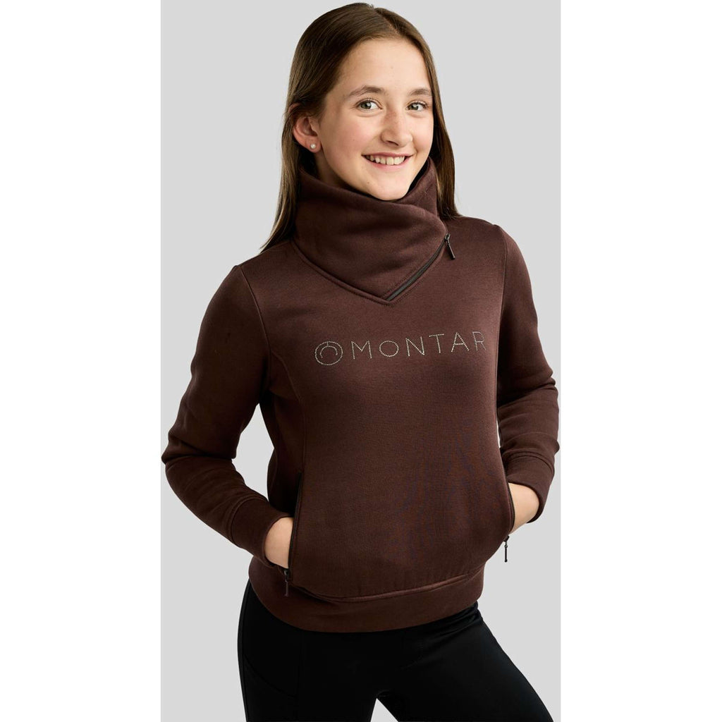 Montar Sweter MoNaja High Collar Golden Quartz Crystals Black Peony