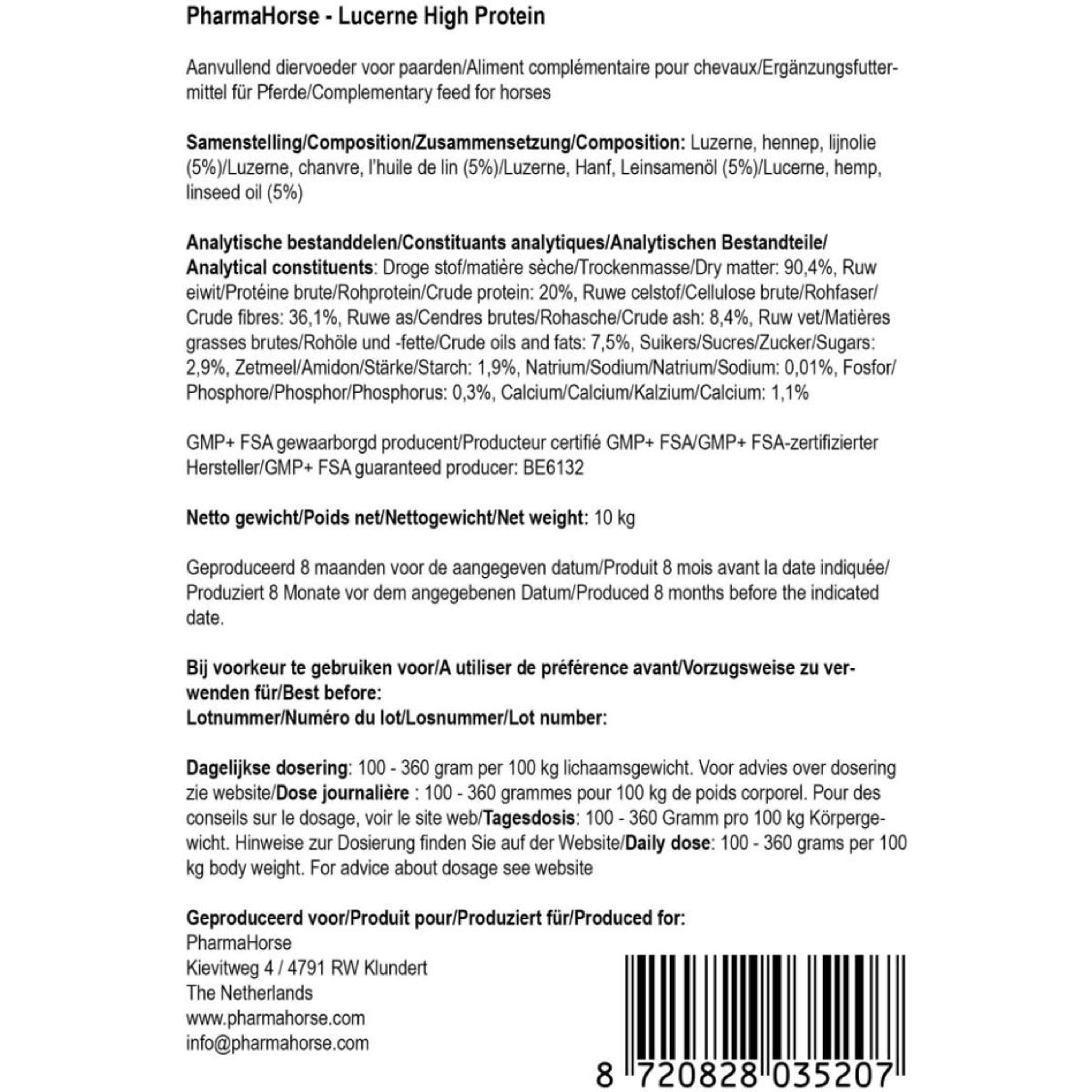 PharmaHorse Lucerna High Protein