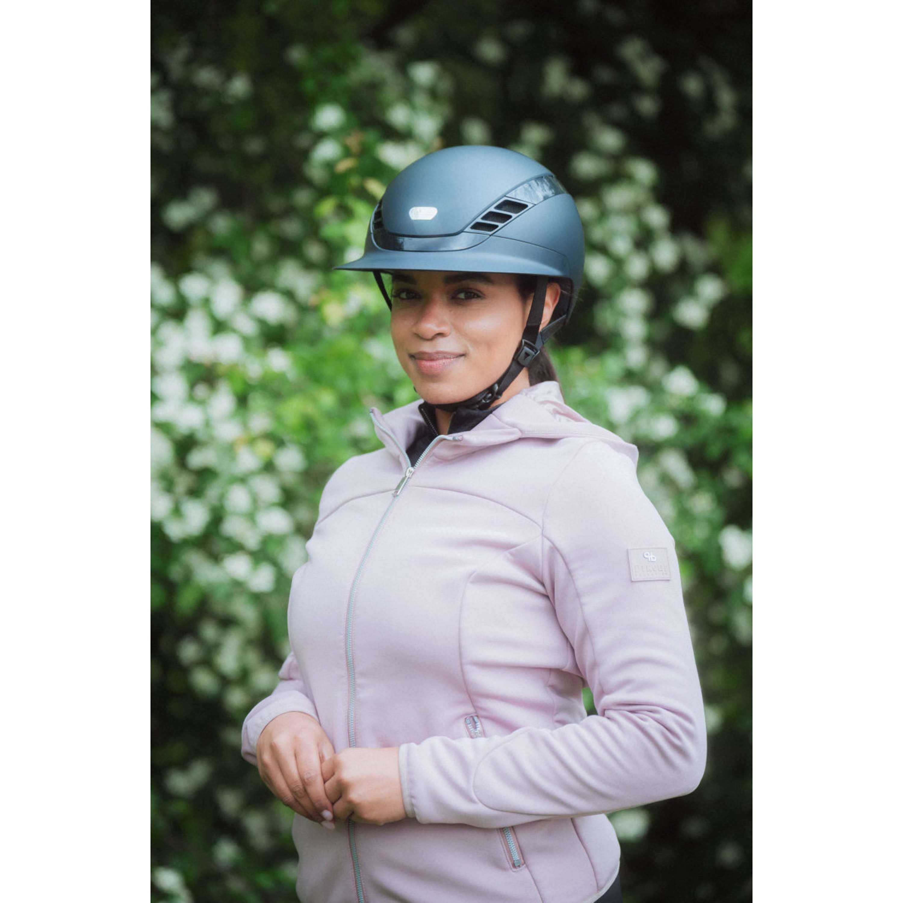 Pikeur Kask Jeździecki AirLuxe Pure Długi klapka Midnight Blue