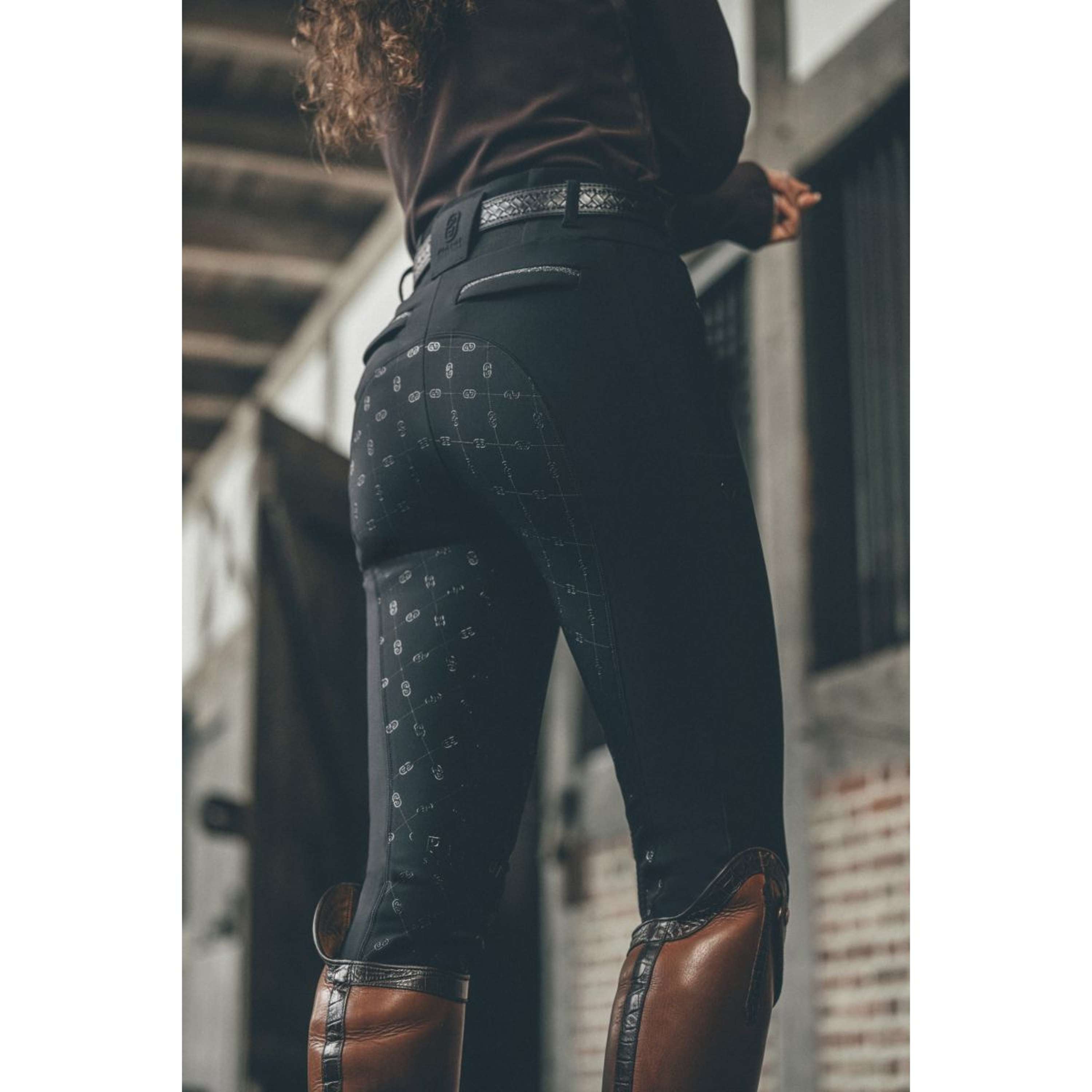 Pikeur Bryczesy Linnet GripTec SO Highwaist z pełnym lejem silikonowym czarne