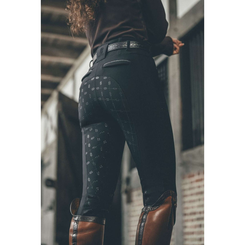 Pikeur Bryczesy Linnet GripTec SO Highwaist z pełnym lejem silikonowym czarne