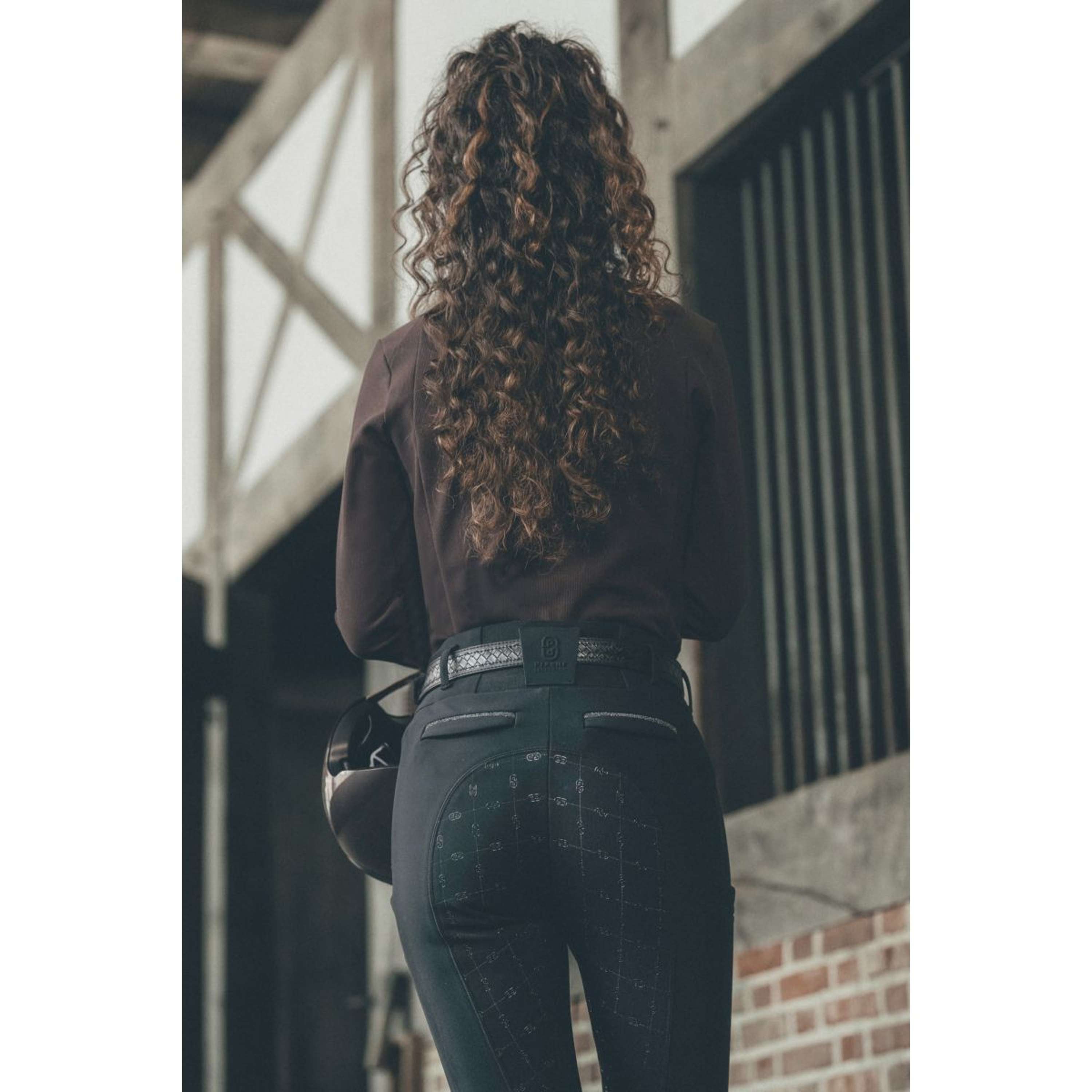 Pikeur Bryczesy Linnet GripTec SO Highwaist z pełnym lejem silikonowym czarne