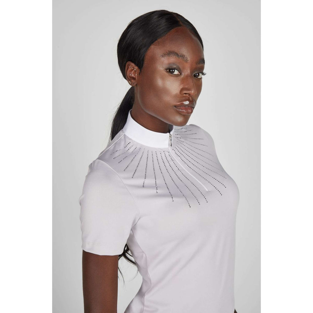 Pikeur Koszulka konkursowa ze strassami SS26 Soft Lilac