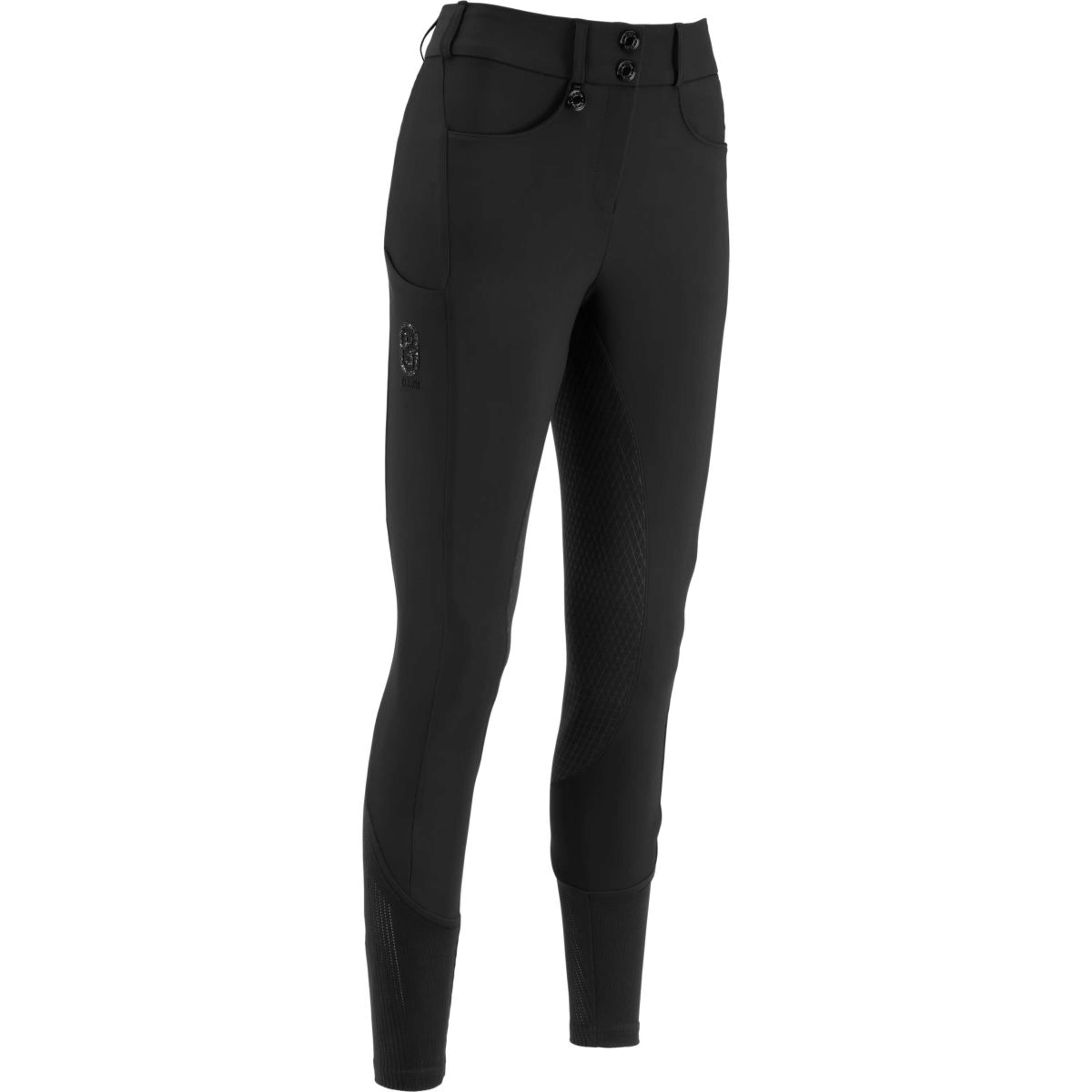Pikeur Bryczesy Ceelina GridTexLeather Highwaist Full Grip Czarny