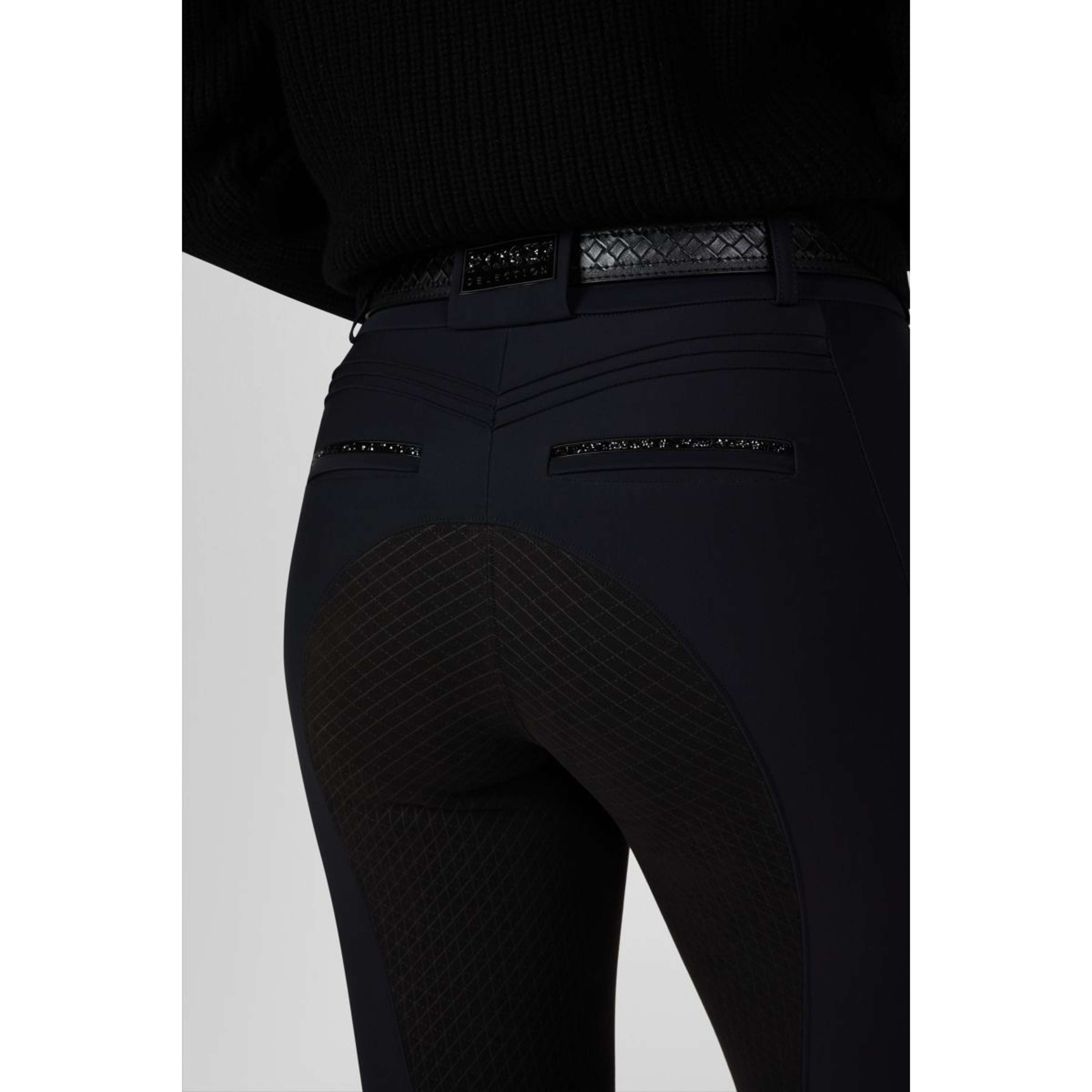 Pikeur Bryczesy Ceelina GridTexLeather Highwaist Full Grip Czarny