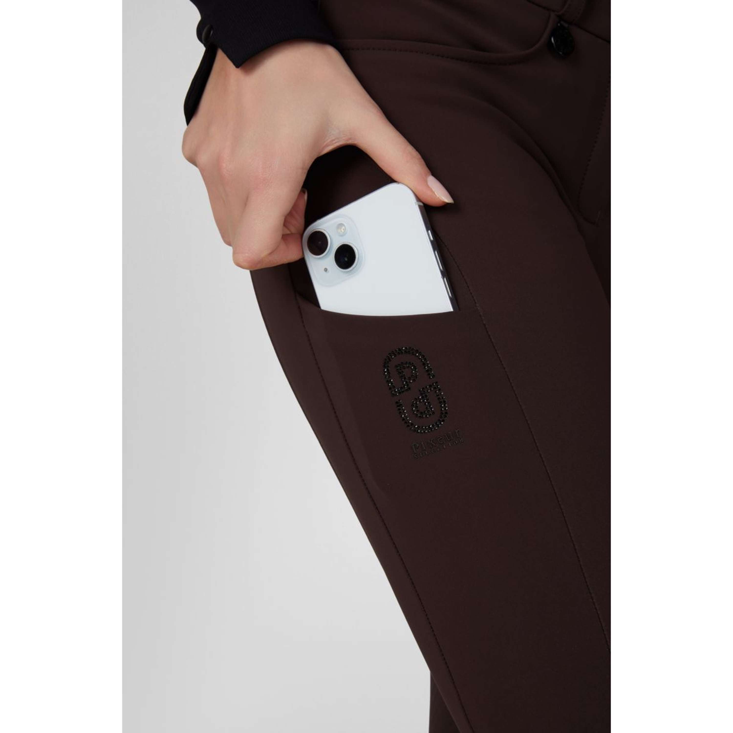 Pikeur Bryczesy Cantira MatrixGripTec Highwaist Full Grip Czekoladowy Brązowy