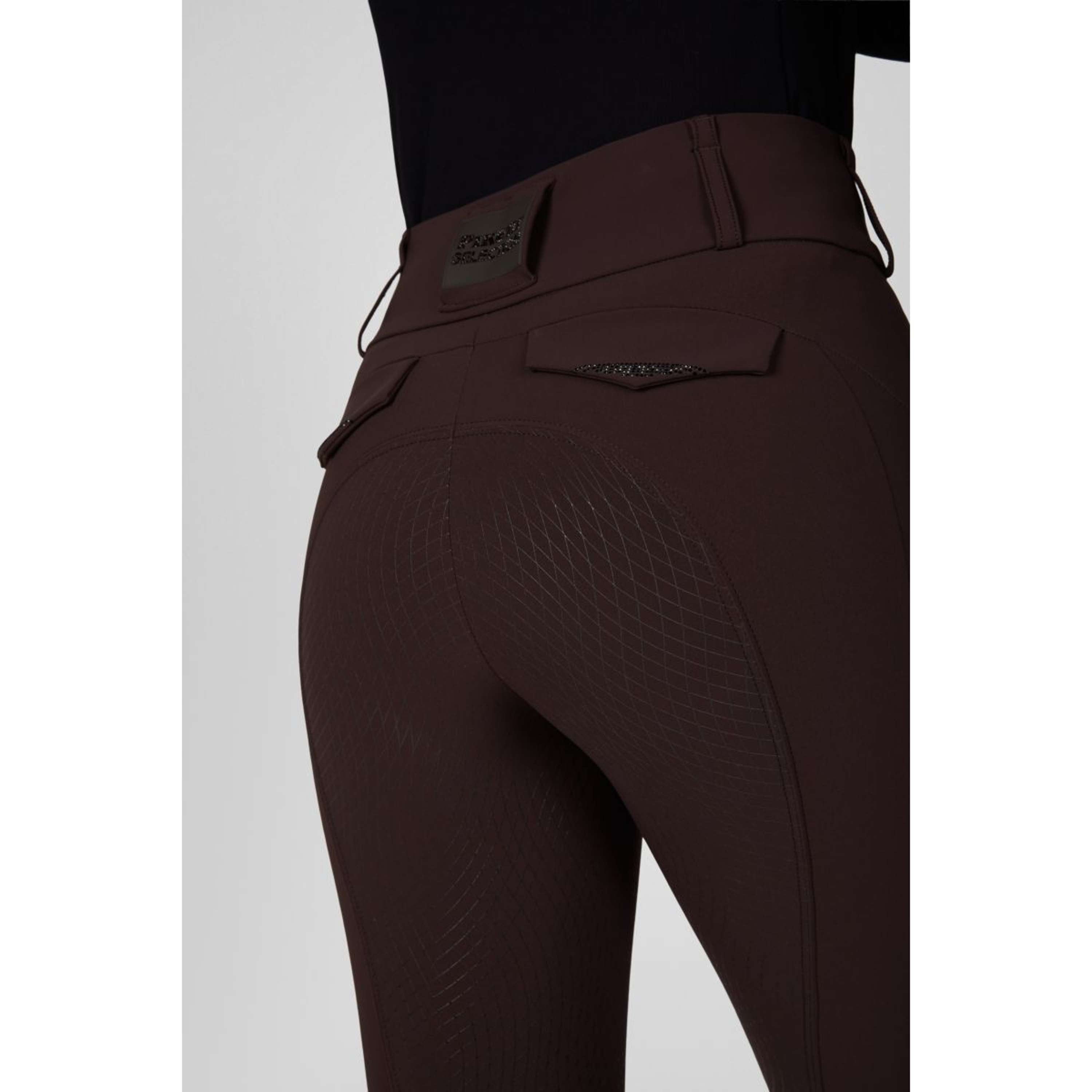 Pikeur Bryczesy Cantira MatrixGripTec Highwaist Full Grip Czekoladowy Brązowy