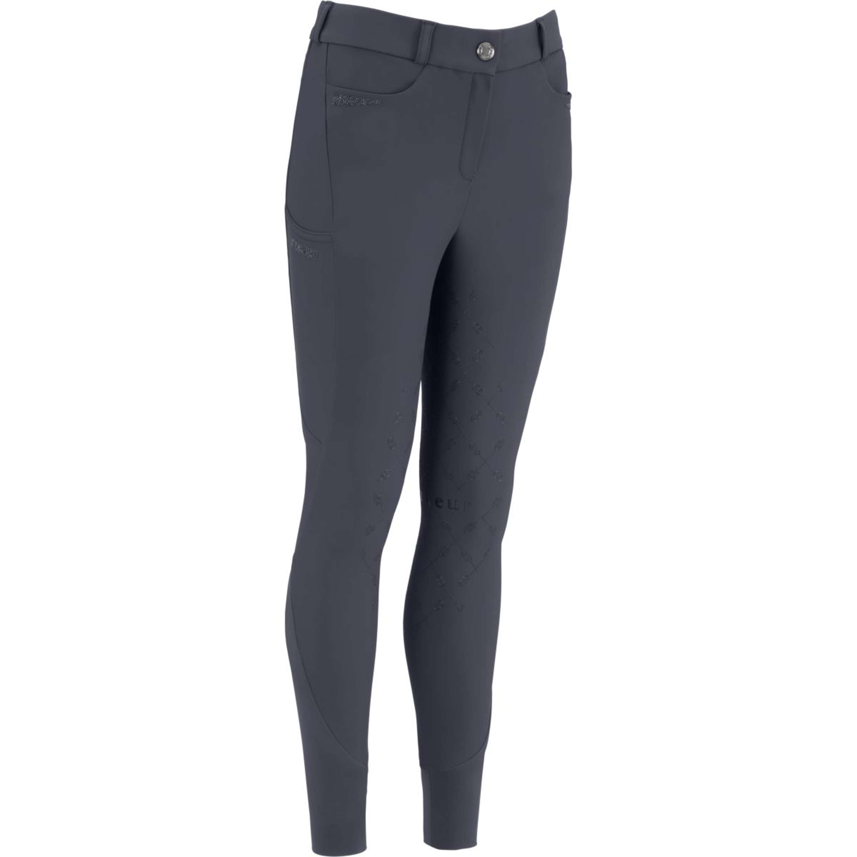 Pikeur Bryczesy Ceelina GripTec Kids Midwaist Full Grip Graphite Blue