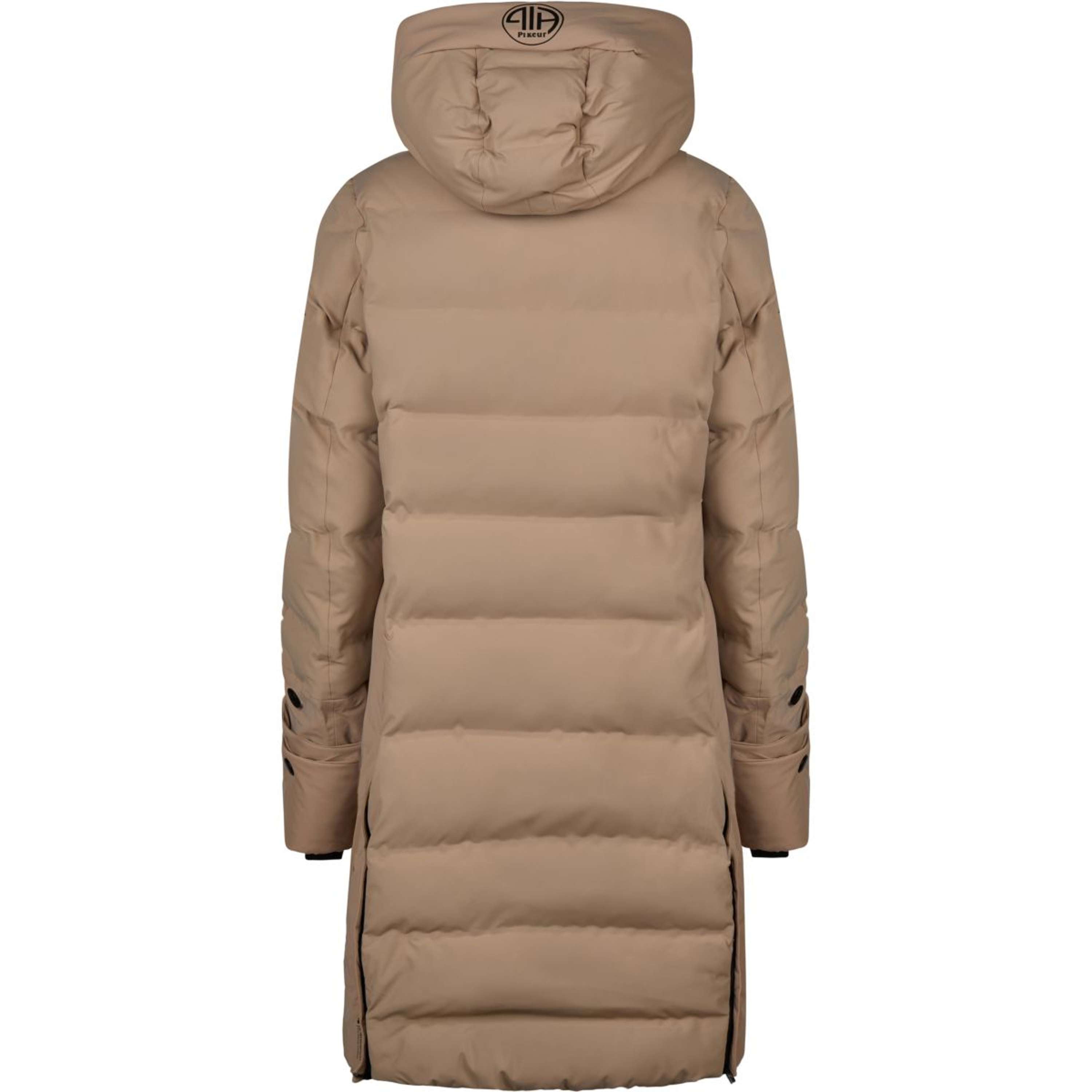 Pikeur Długi Płaszcz Quilted Raincoat Athleisure AW26 Mocha Cream