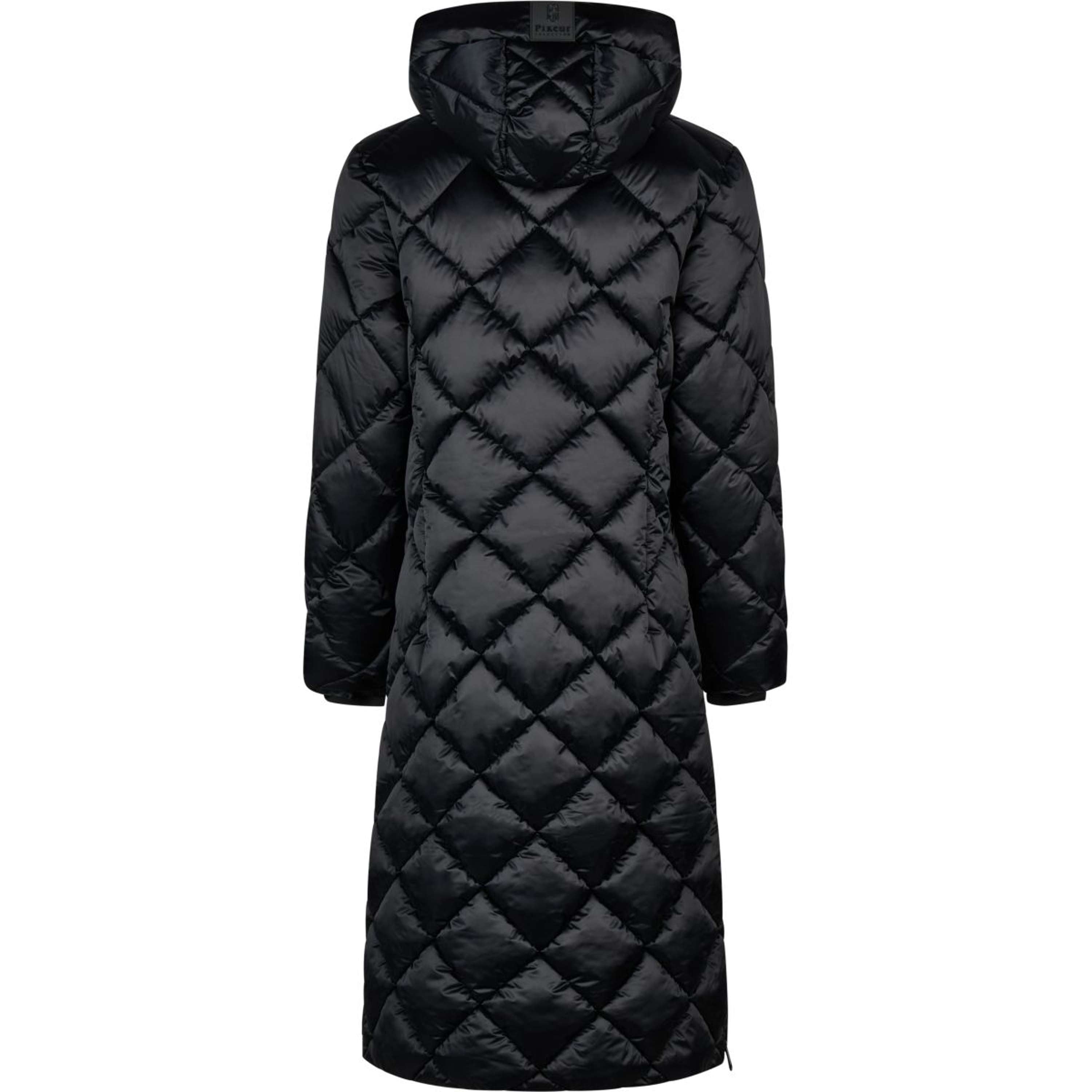 Pikeur Długi Płaszcz QuiltDiamond Selection AW26 Czarny