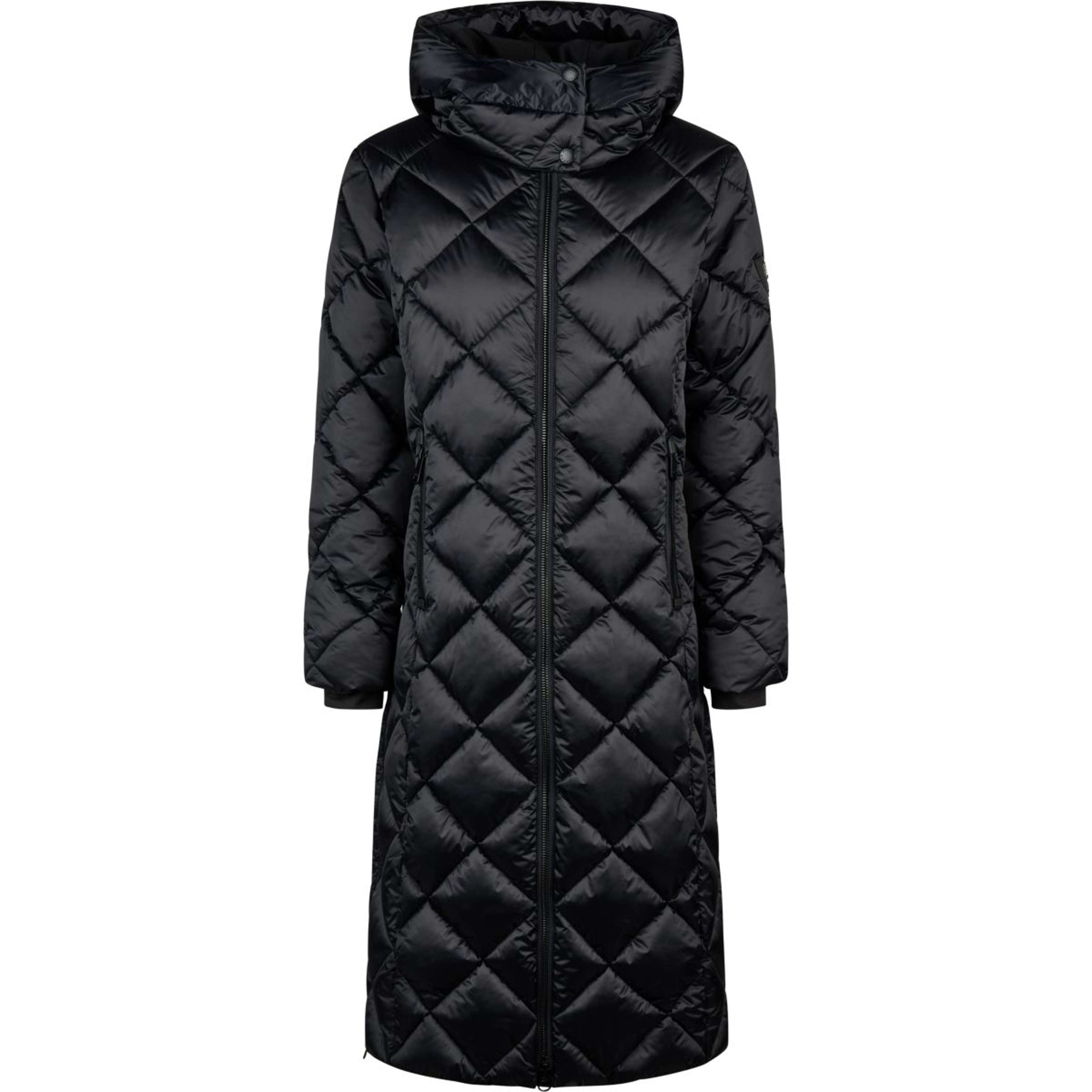Pikeur Długi Płaszcz QuiltDiamond Selection AW26 Czarny