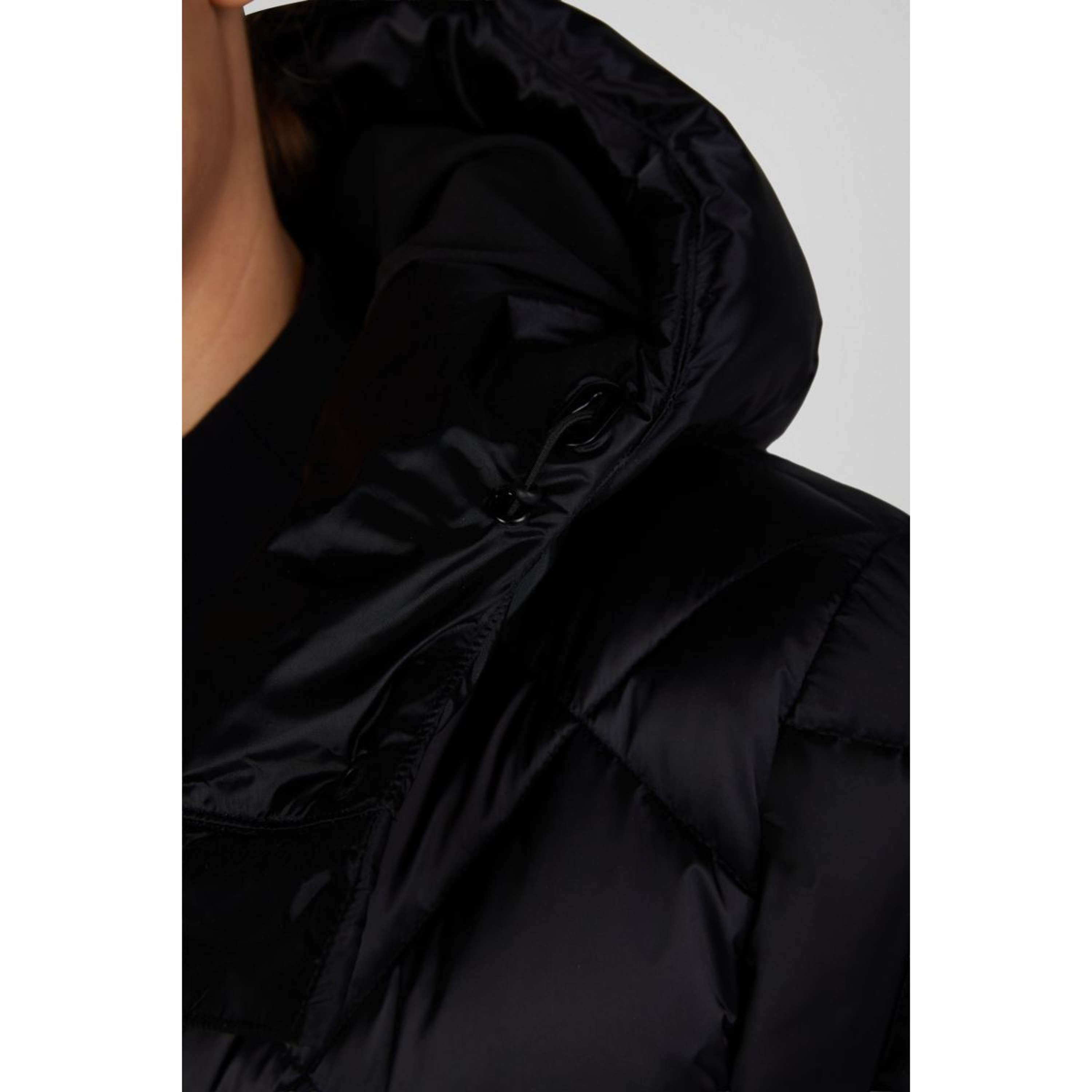 Pikeur Długi Płaszcz QuiltDiamond Selection AW26 Czarny