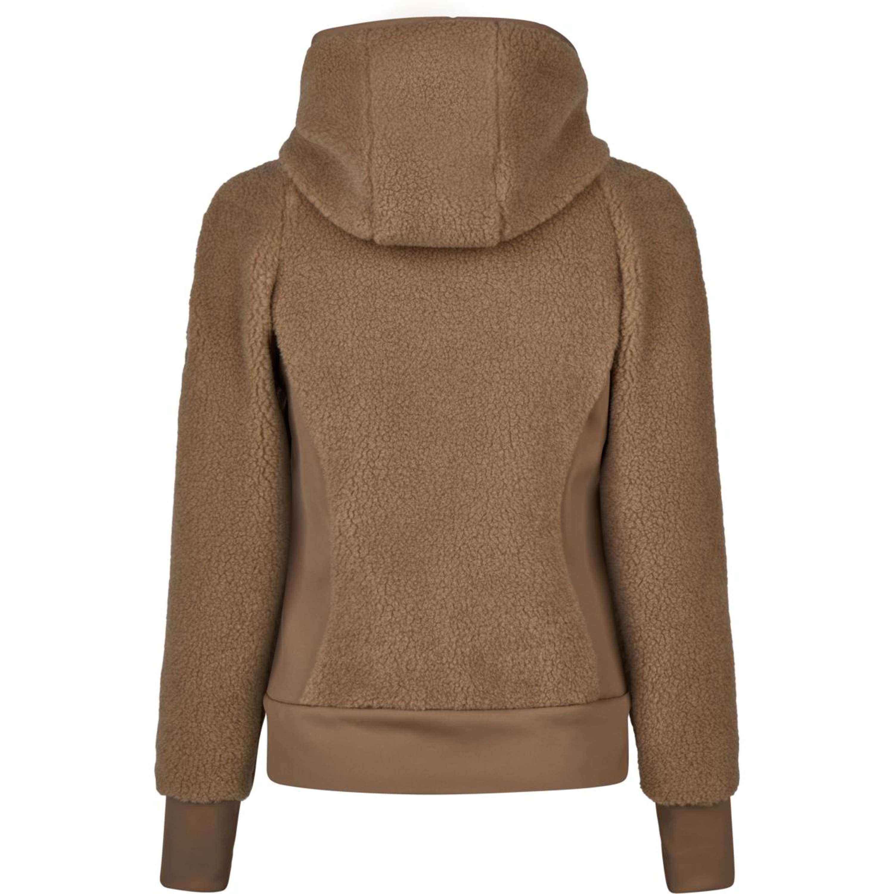 Pikeur Bluza Z Kapturem I Zamkiem Teddyfleece Athleisure AW26 Toffee Beige