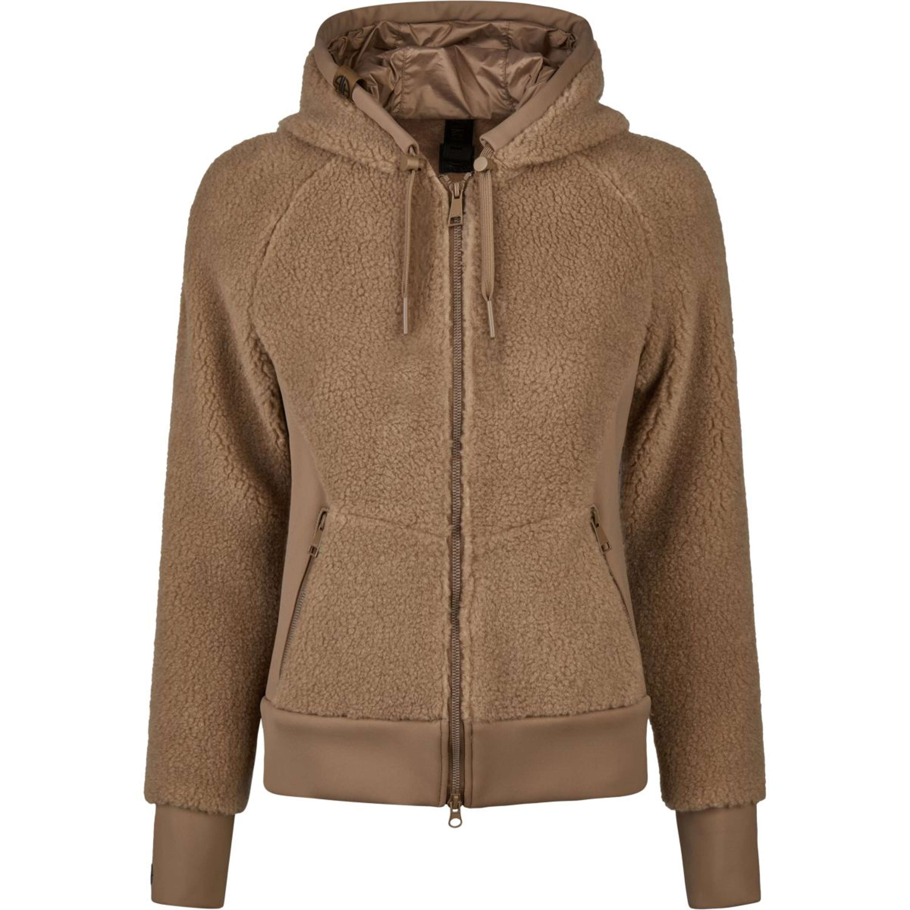 Pikeur Bluza Z Kapturem I Zamkiem Teddyfleece Athleisure AW26 Toffee Beige