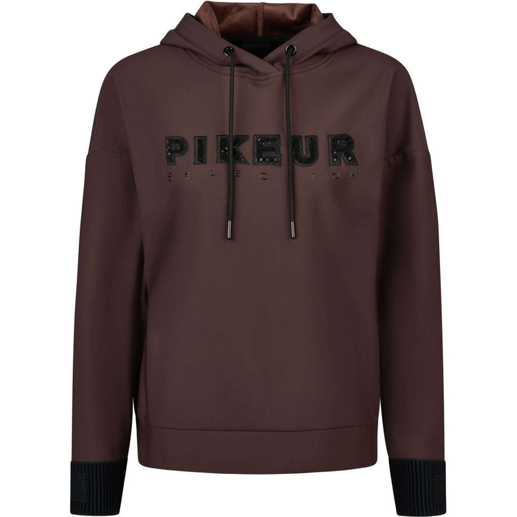 Pikeur Bluza Z Kapturem PlushLuxe Selection AW26 Czekoladowy Brązowy