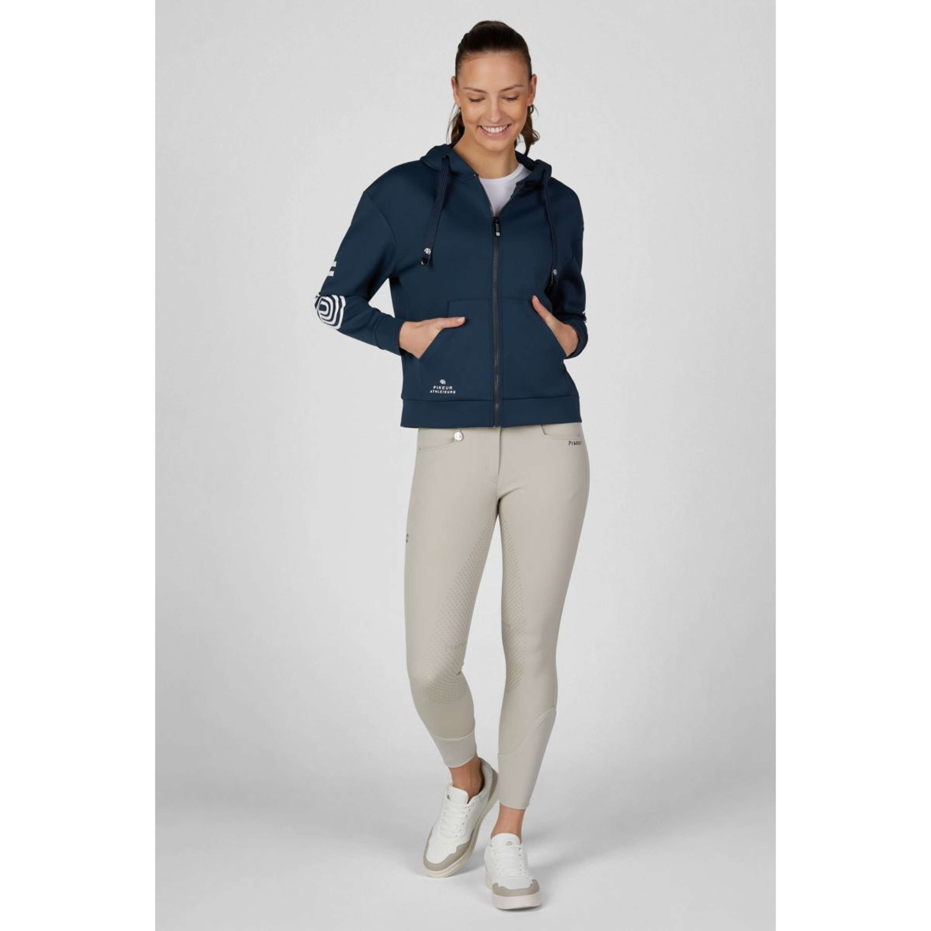 Pikeur Bluza Z Kapturem I Zamkiem Athleisure AW26 Pine Green