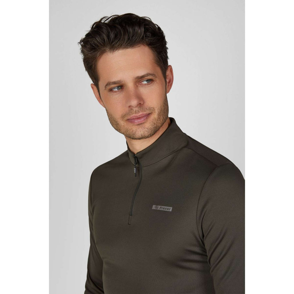 Pikeur Koszulka Zip Athleisure AW26 Męski Olive Green