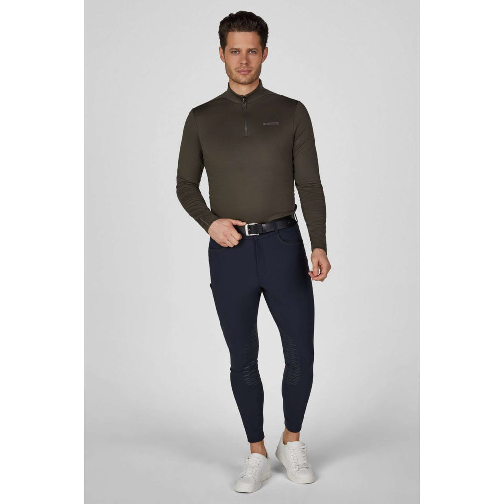 Pikeur Koszulka Zip Athleisure AW26 Męski Olive Green
