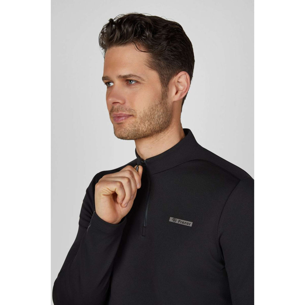 Pikeur Koszulka Zip Athleisure AW26 Męski Czarny