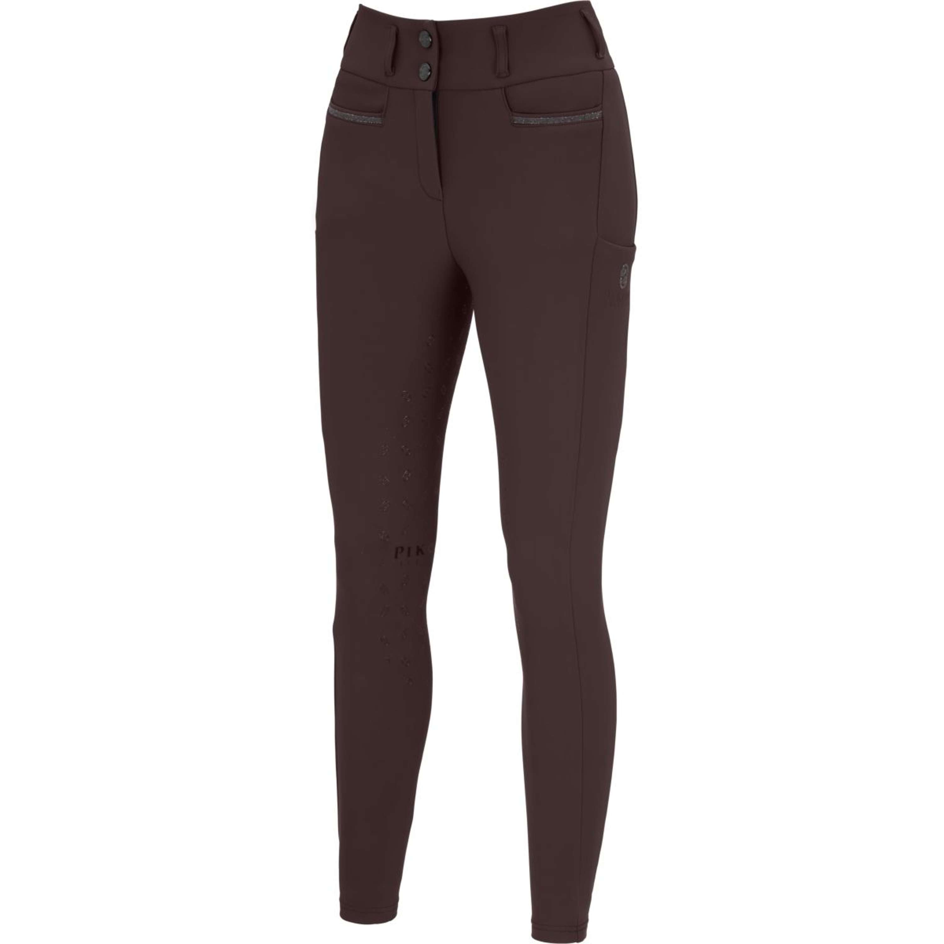 Pikeur Bryczesy Linnet GripTec SO Highwaist Full Grip Czekoladowy Brązowy