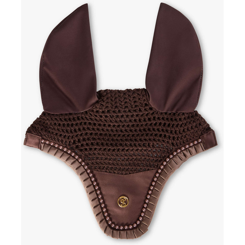PS of Sweden Nauszniki Ruffle Pearl Ziemisty Brązowy