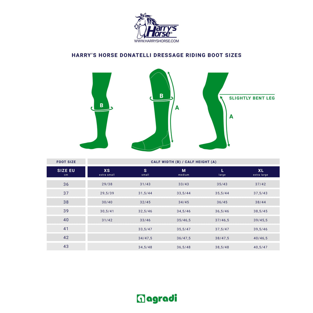 Harry's Horse Buty Jeździeckie Donatelli Dressage XL Czarny