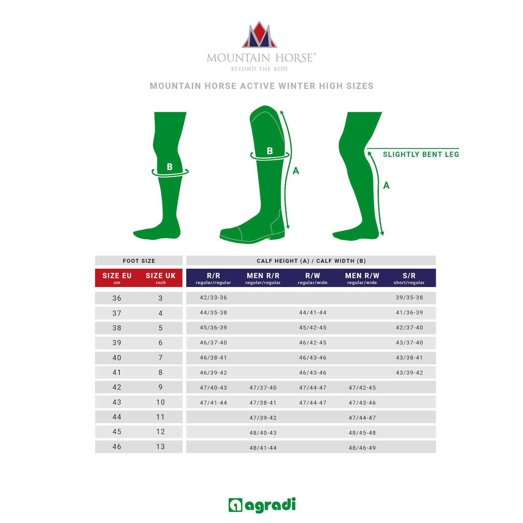 Mountain Horse Buty Active Winter High Rider Regular/Regular Czarny