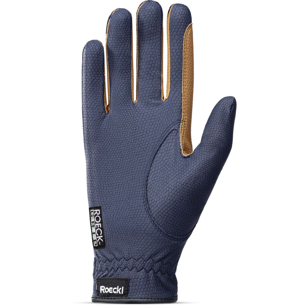 Roeckl Rękawice Jeździeckie Malta Navy/Caramel