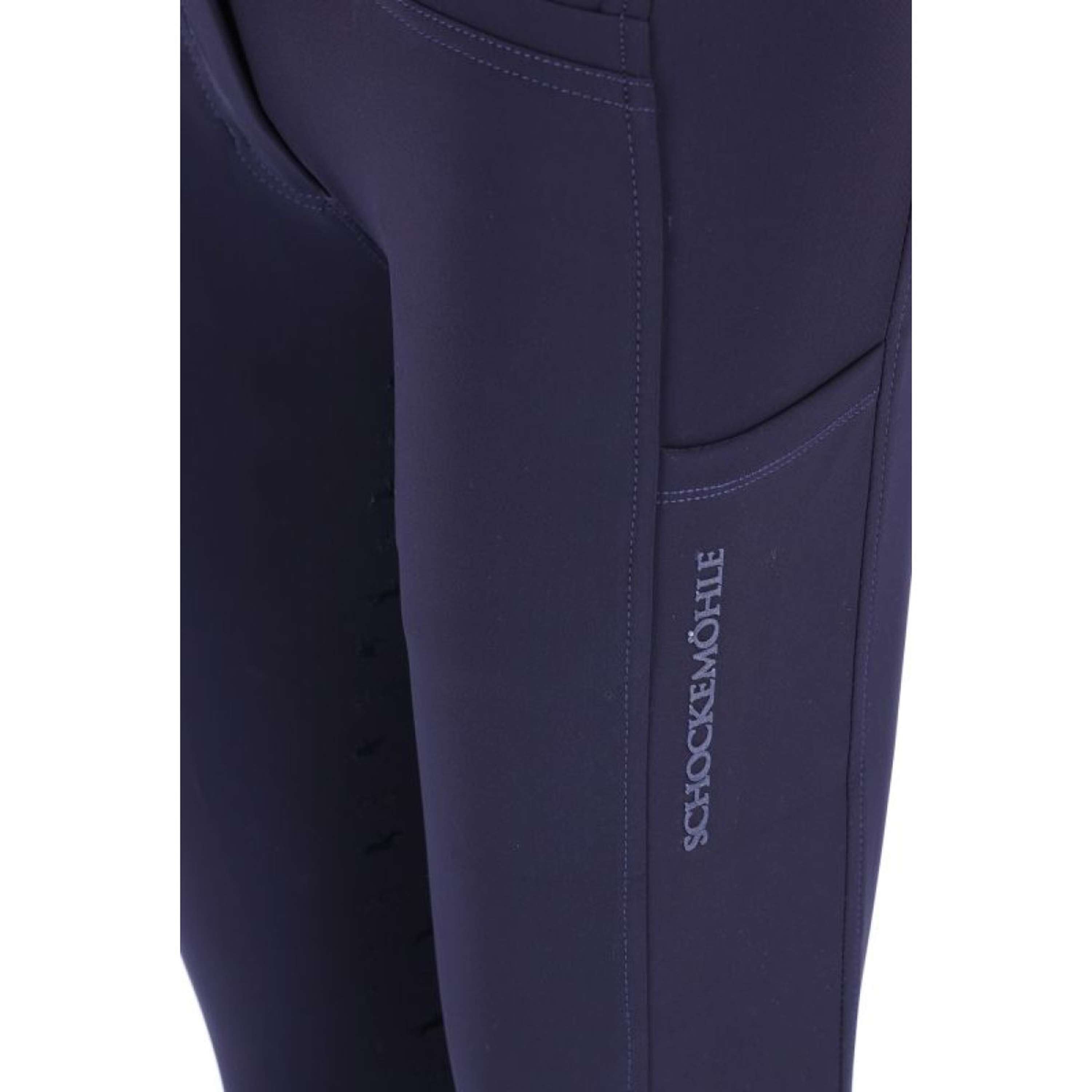 Schockemöhle Bryczesy SPCarola Full Grip Ciemnoniebieski