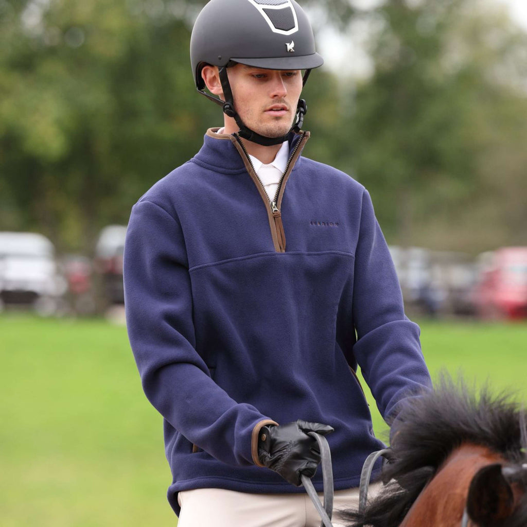 Aubrion by Shires Sweter Original Fleece Męski Granatowy