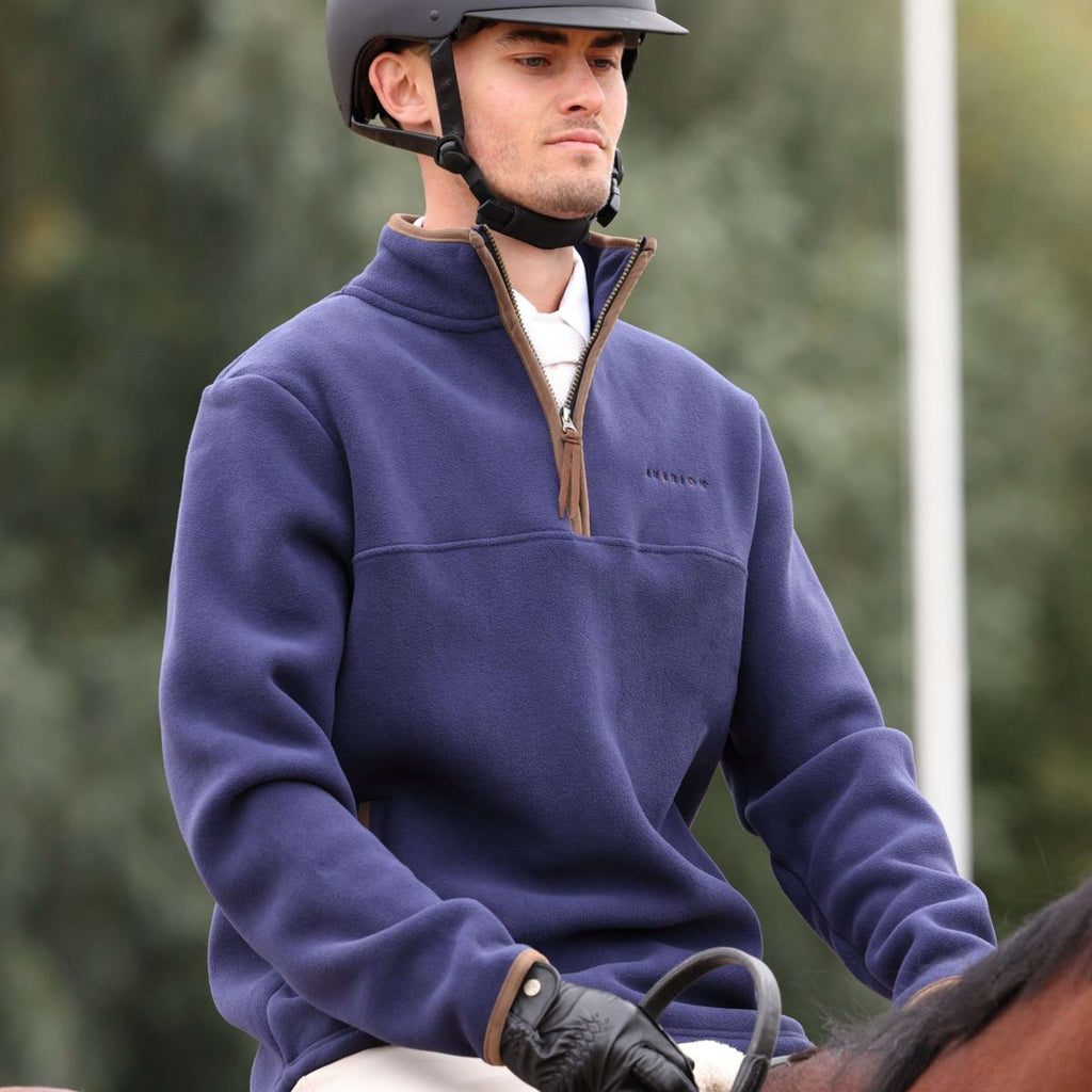 Aubrion by Shires Sweter Original Fleece Męski Granatowy