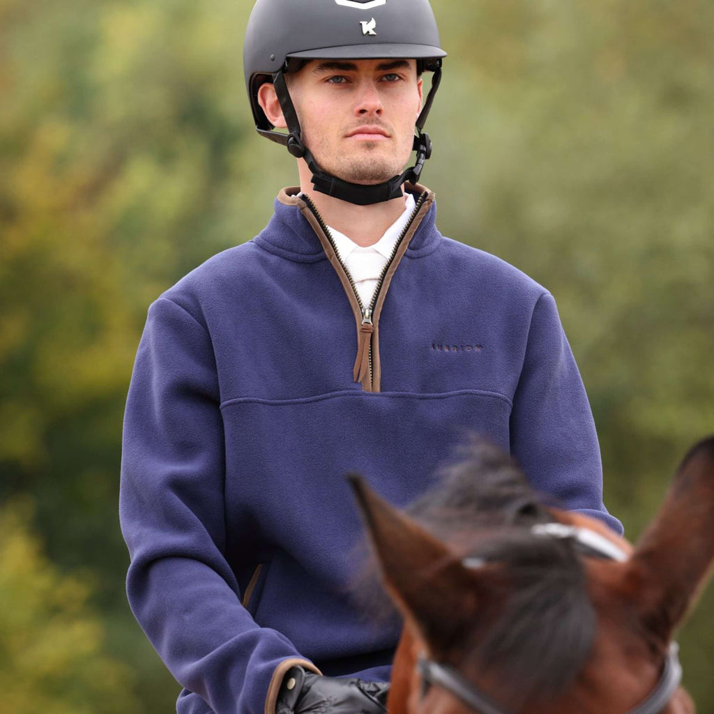 Aubrion by Shires Sweter Original Fleece Męski Granatowy