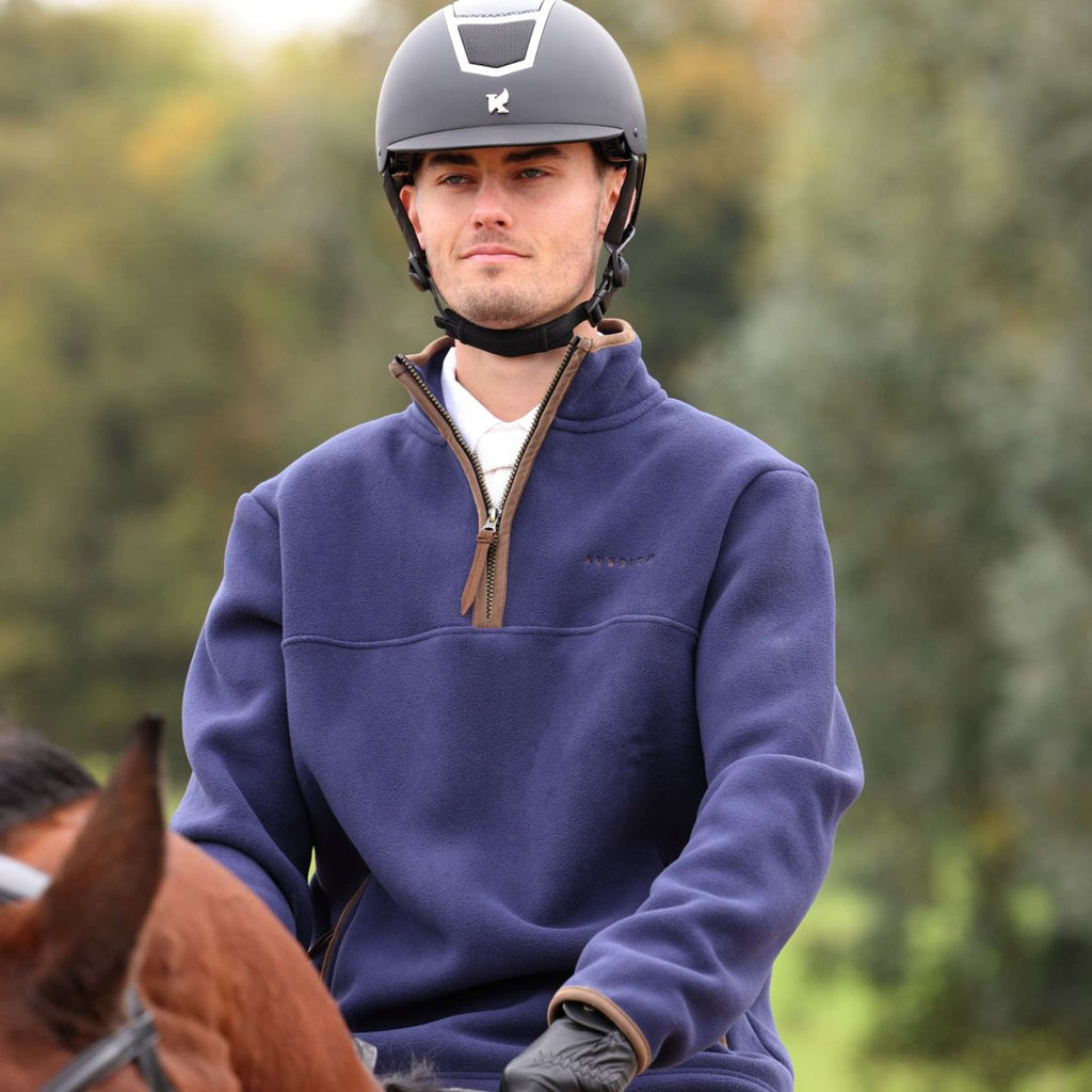 Aubrion by Shires Sweter Original Fleece Męski Granatowy