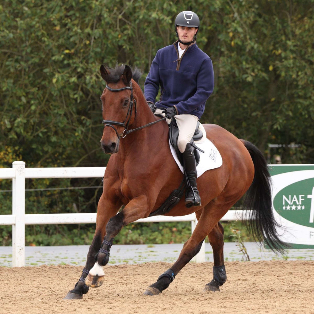 Aubrion by Shires Sweter Original Fleece Męski Granatowy