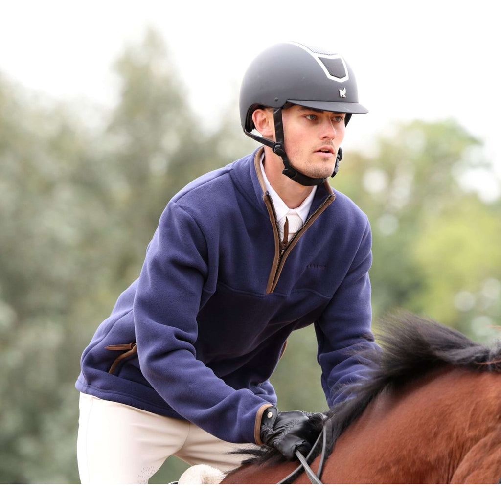 Aubrion by Shires Sweter Original Fleece Męski Granatowy