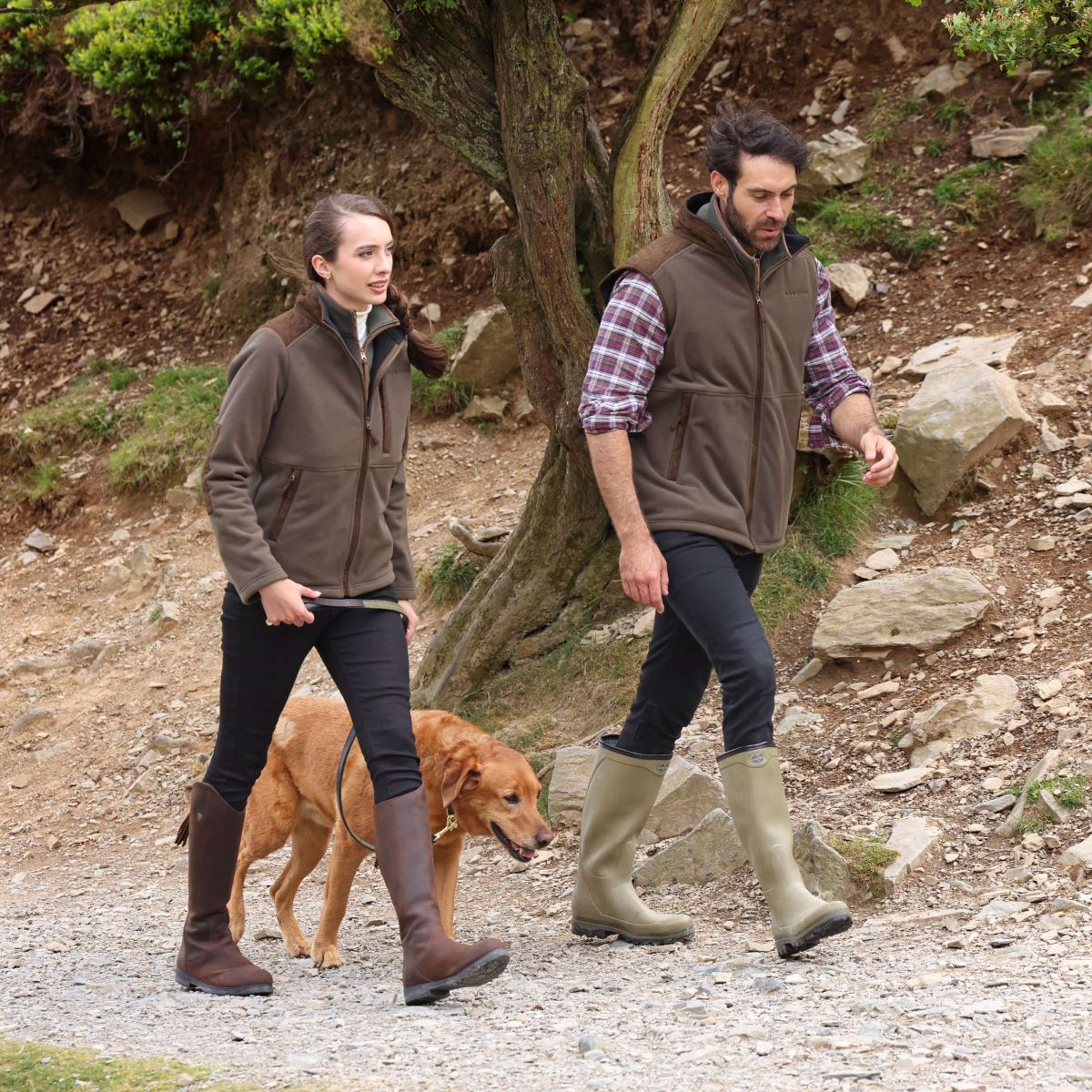Aubrion by Shires Bluza Z Kapturem I Zamkiem Heritage Fleece Ciemnooliwkowy