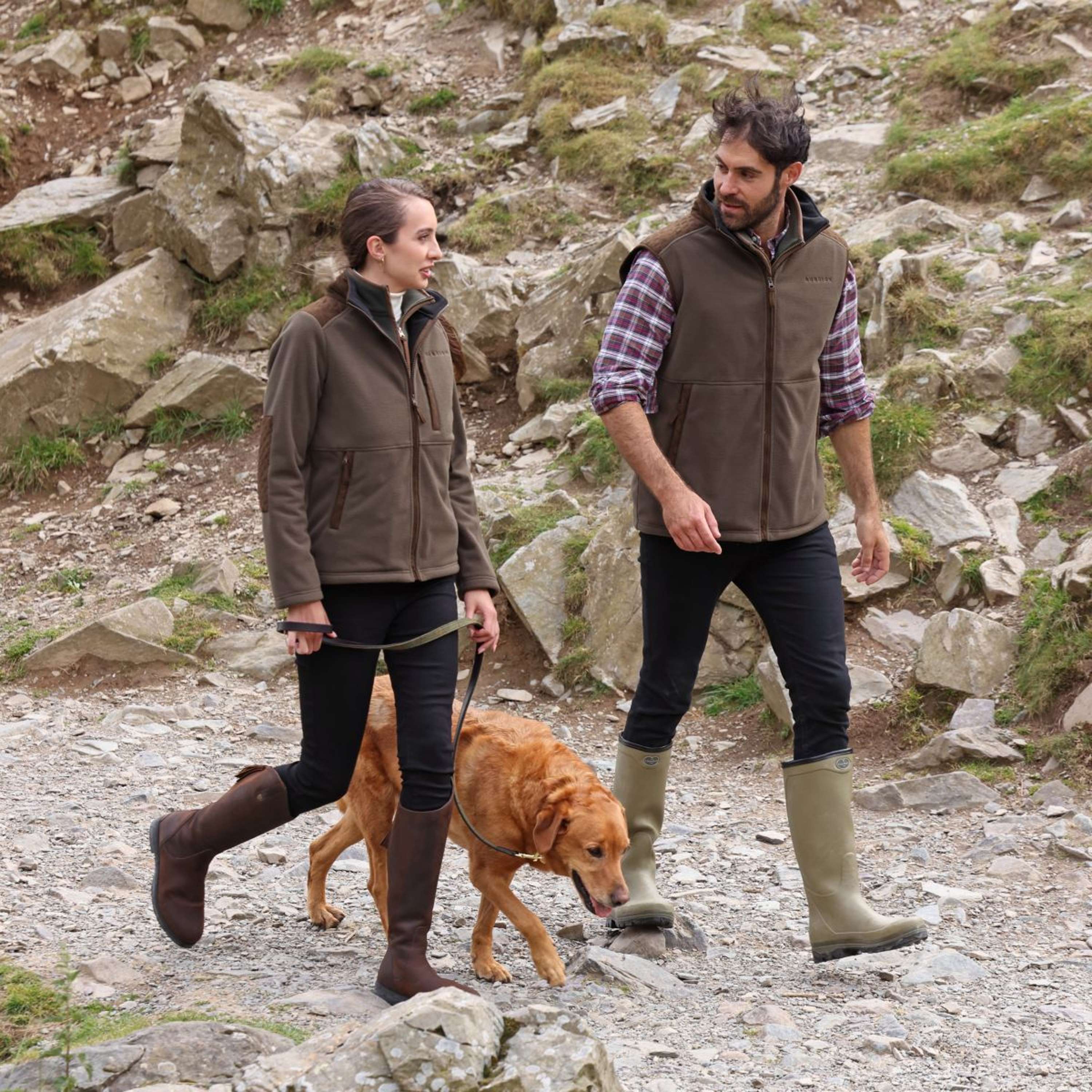 Aubrion by Shires Bluza Z Kapturem I Zamkiem Heritage Fleece Ciemnooliwkowy