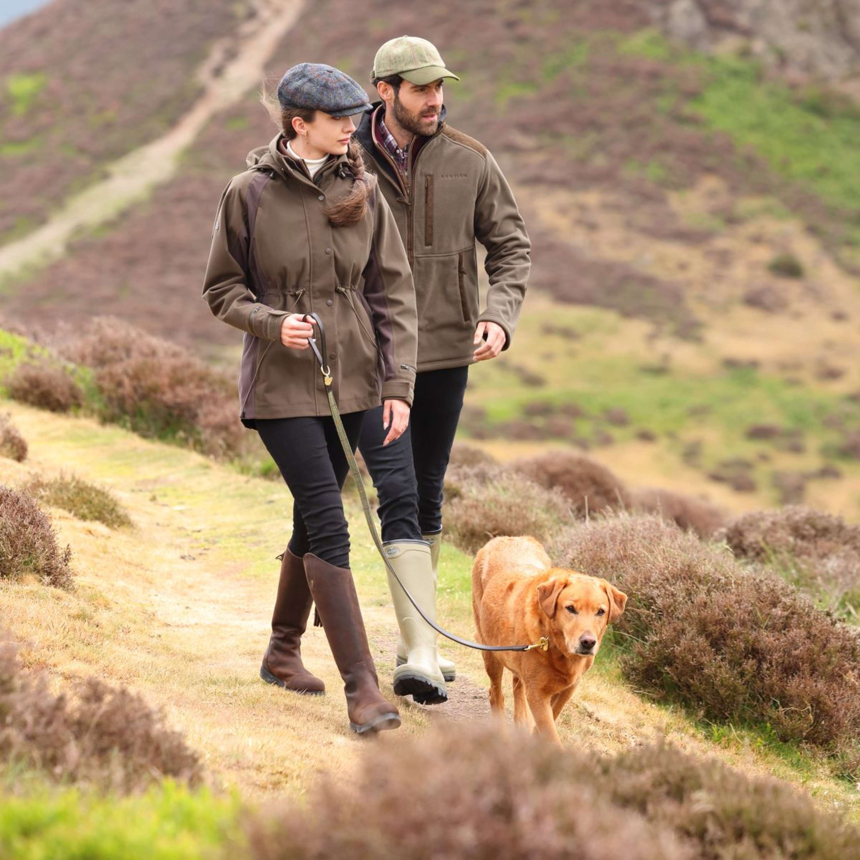 Aubrion by Shires Bluza Z Kapturem I Zamkiem Heritage Fleece Ciemnooliwkowy