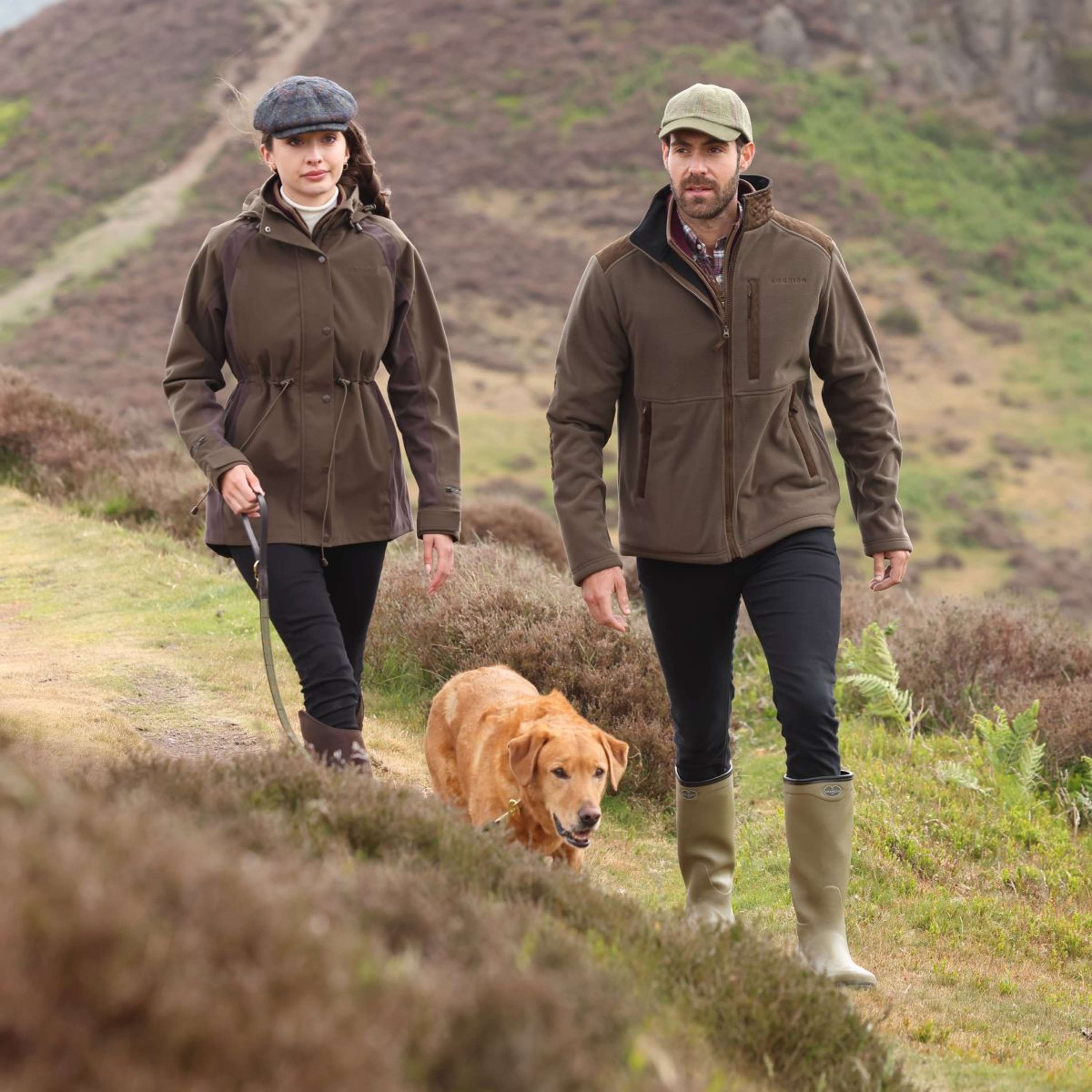 Aubrion by Shires Bluza Z Kapturem I Zamkiem Heritage Fleece Ciemnooliwkowy