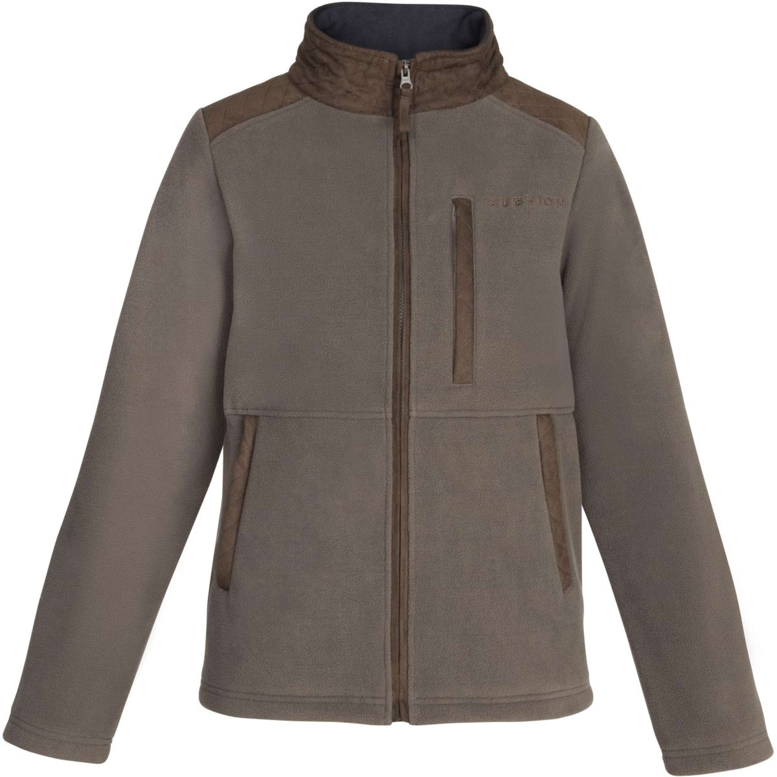 Aubrion by Shires Bluza Z Kapturem I Zamkiem Heritage Fleece Ciemnooliwkowy