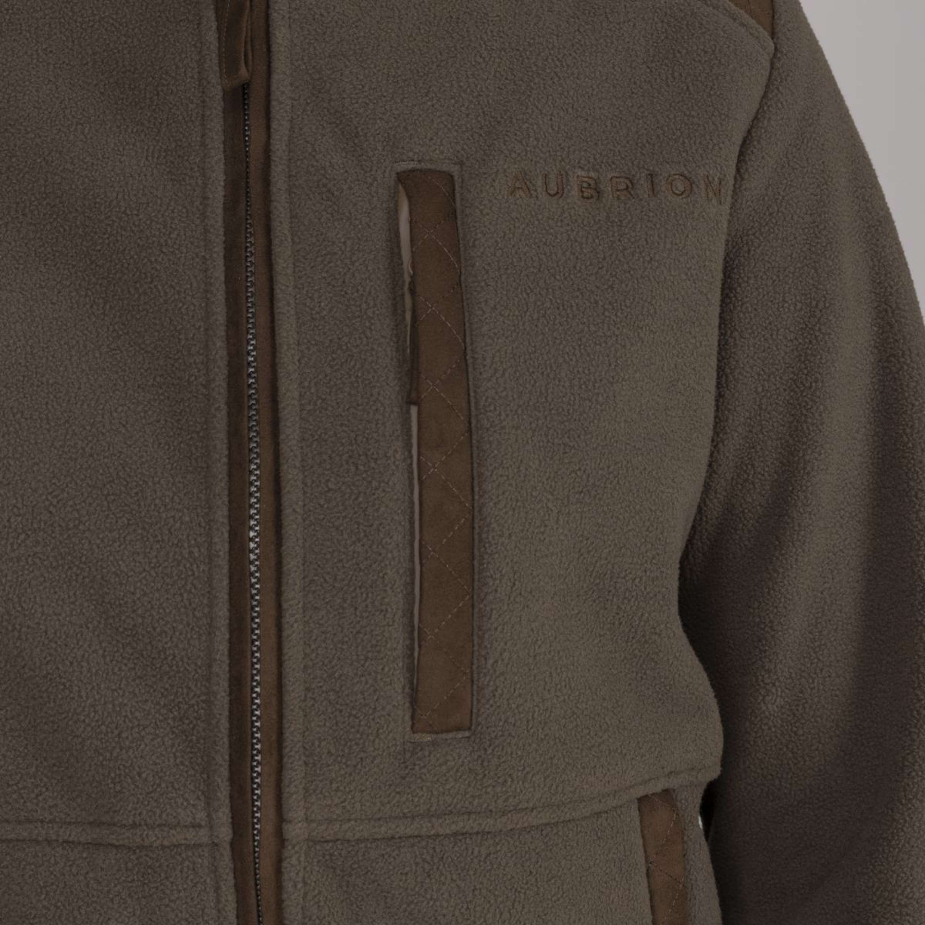 Aubrion by Shires Bluza Z Kapturem I Zamkiem Heritage Fleece Ciemnooliwkowy