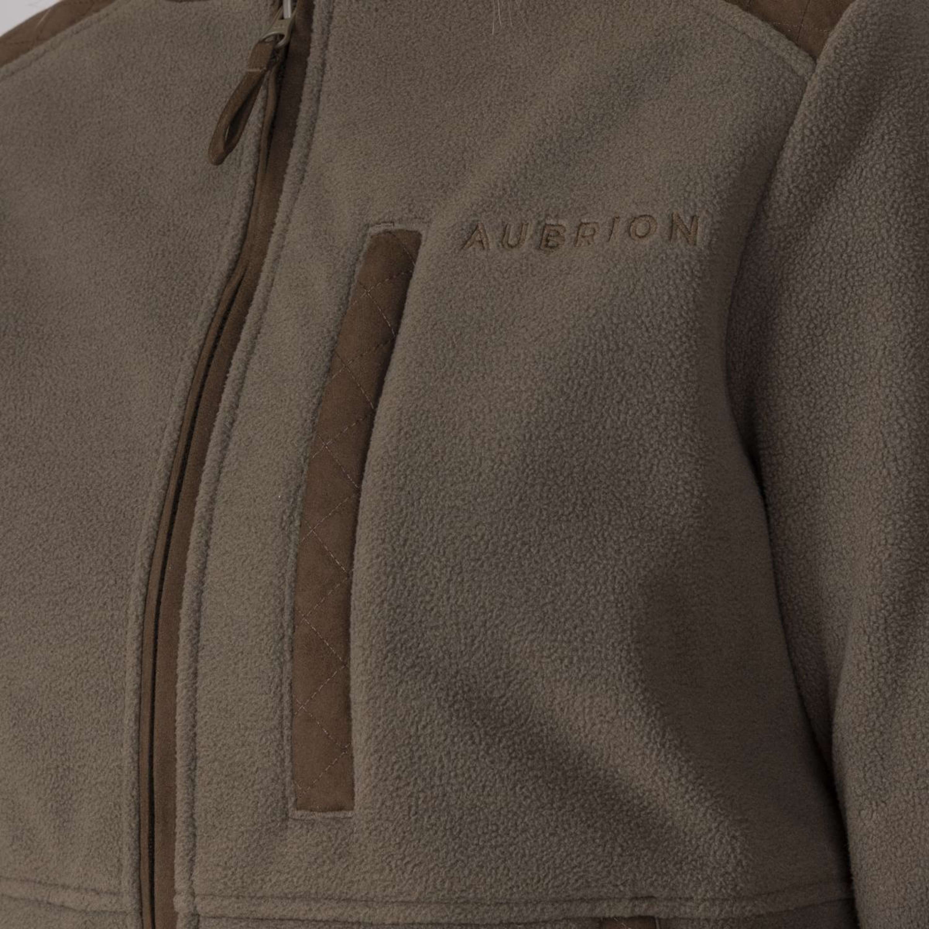 Aubrion by Shires Bluza Z Kapturem I Zamkiem Heritage Fleece Ciemnooliwkowy