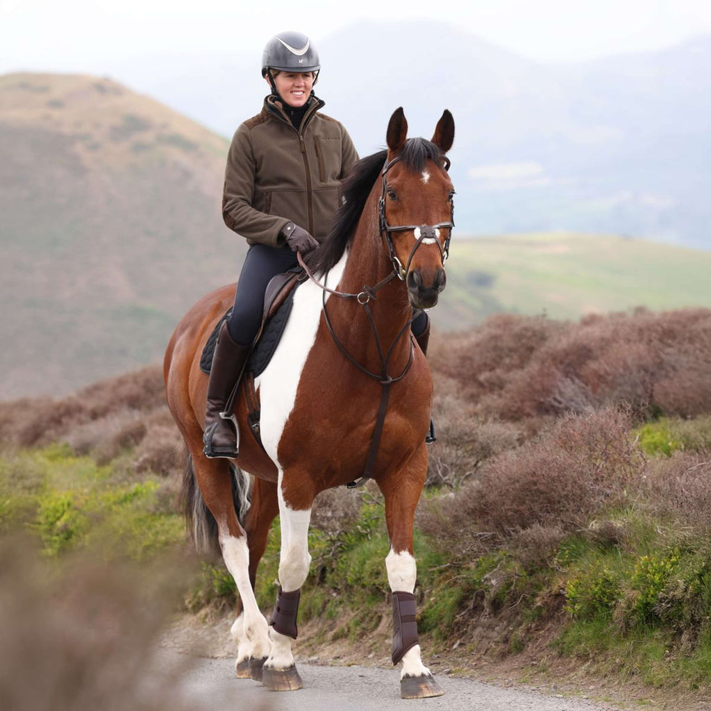 Aubrion by Shires Bluza Z Kapturem I Zamkiem Heritage Fleece Ciemnooliwkowy