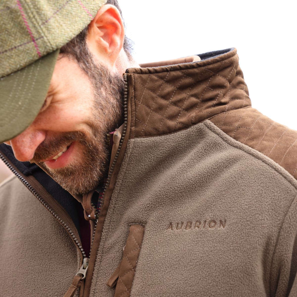 Aubrion by Shires Bluza Z Kapturem I Zamkiem Heritage Fleece Ciemnooliwkowy