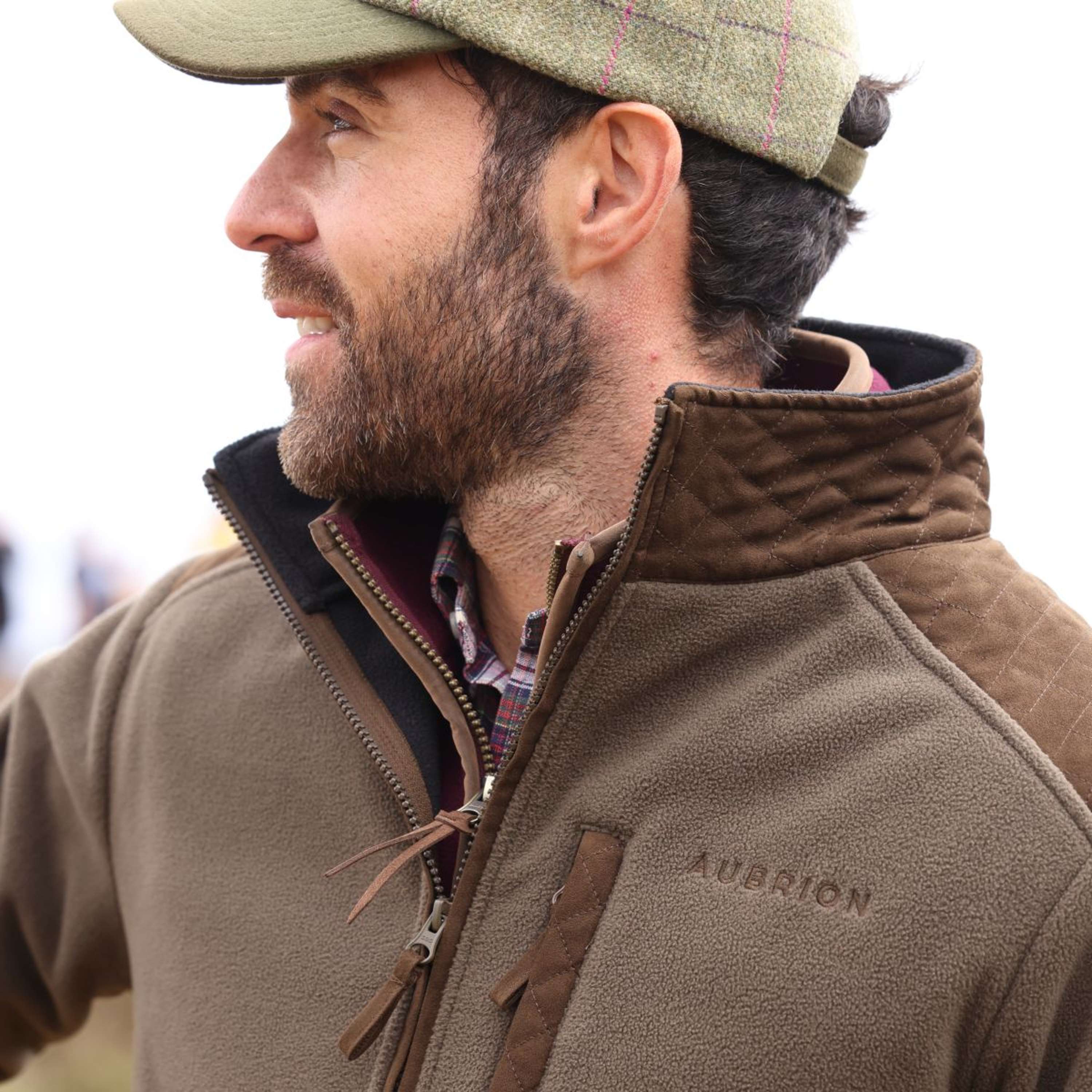 Aubrion by Shires Bluza Z Kapturem I Zamkiem Heritage Fleece Ciemnooliwkowy