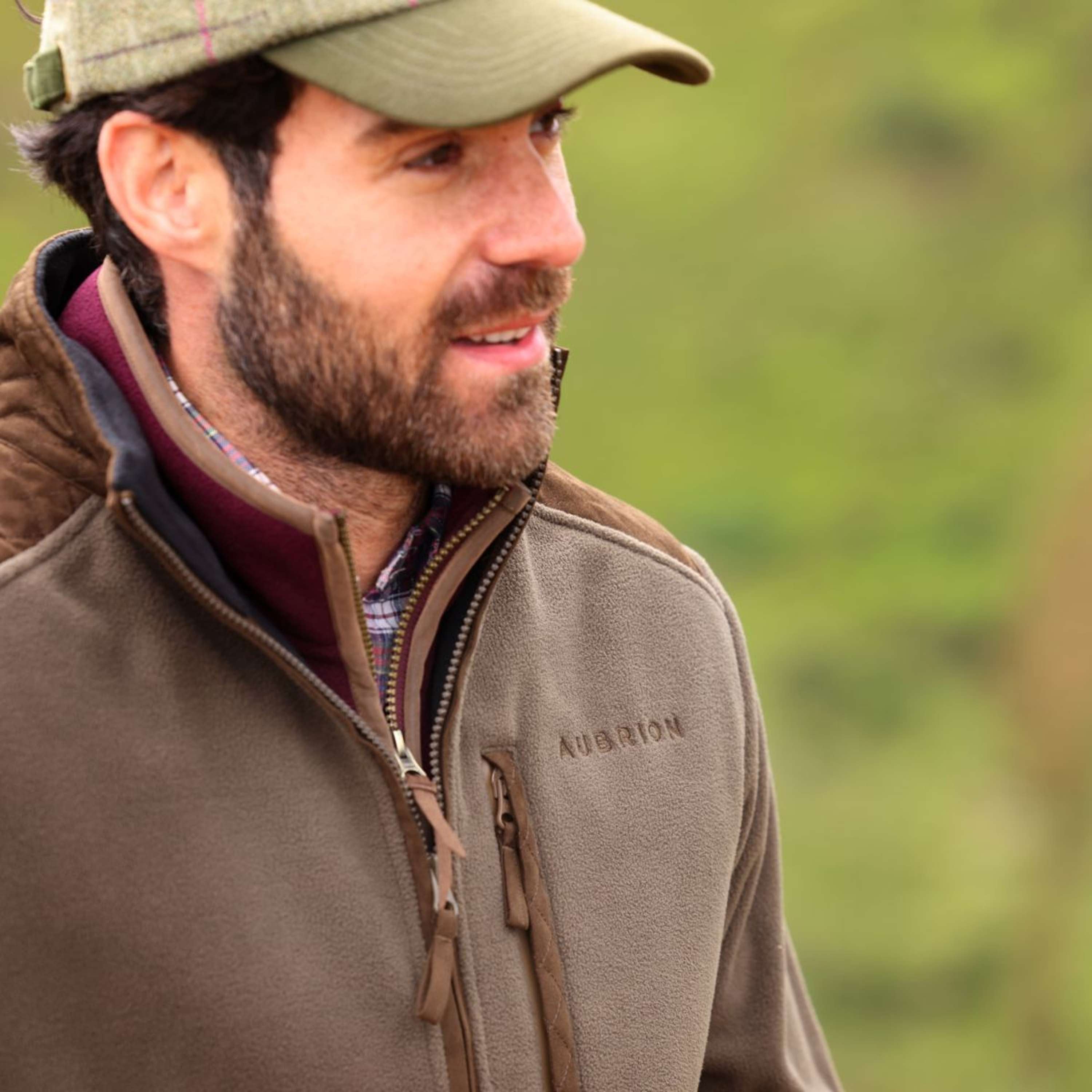 Aubrion by Shires Bluza Z Kapturem I Zamkiem Heritage Fleece Ciemnooliwkowy