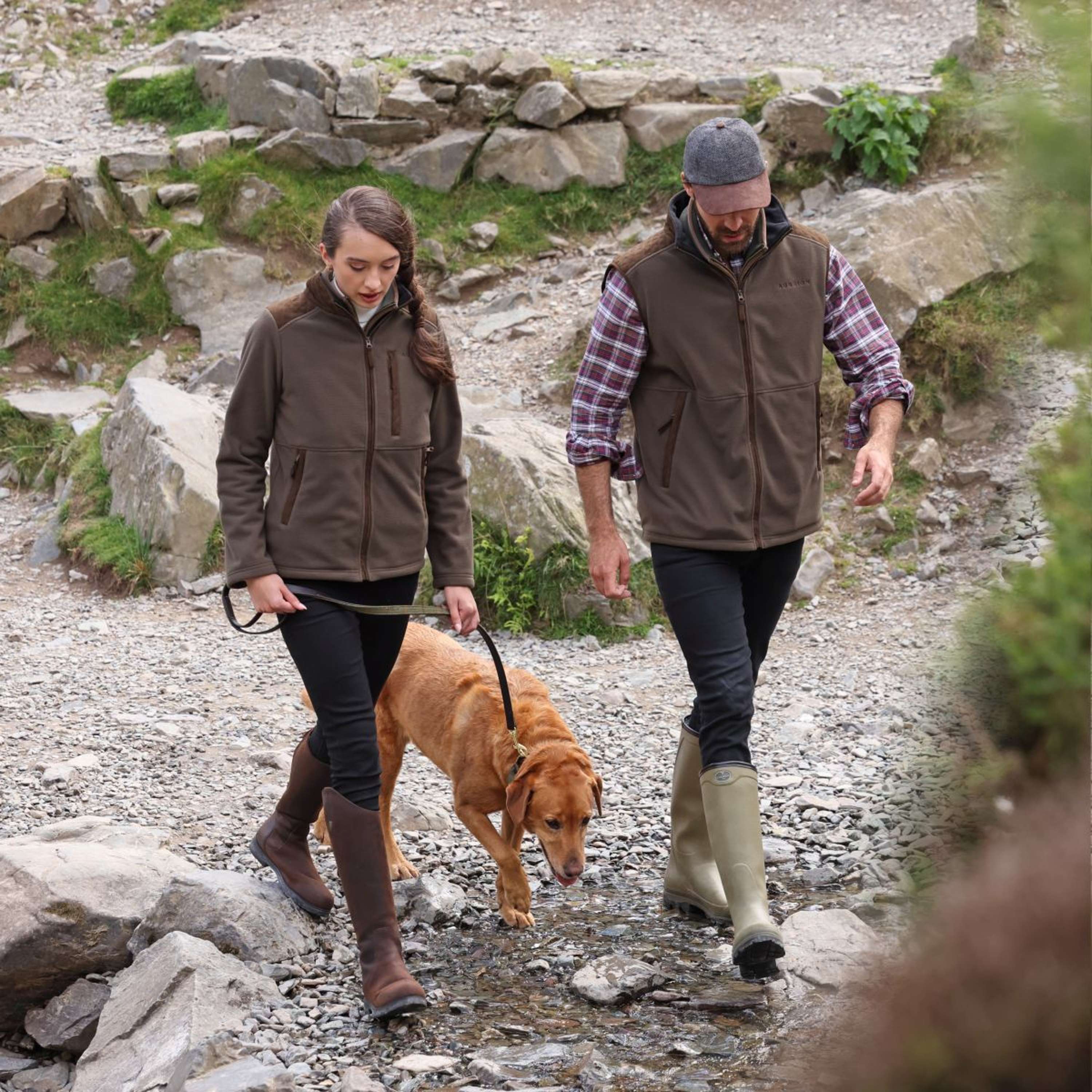 Aubrion by Shires Bluza Z Kapturem I Zamkiem Heritage Fleece Ciemnooliwkowy