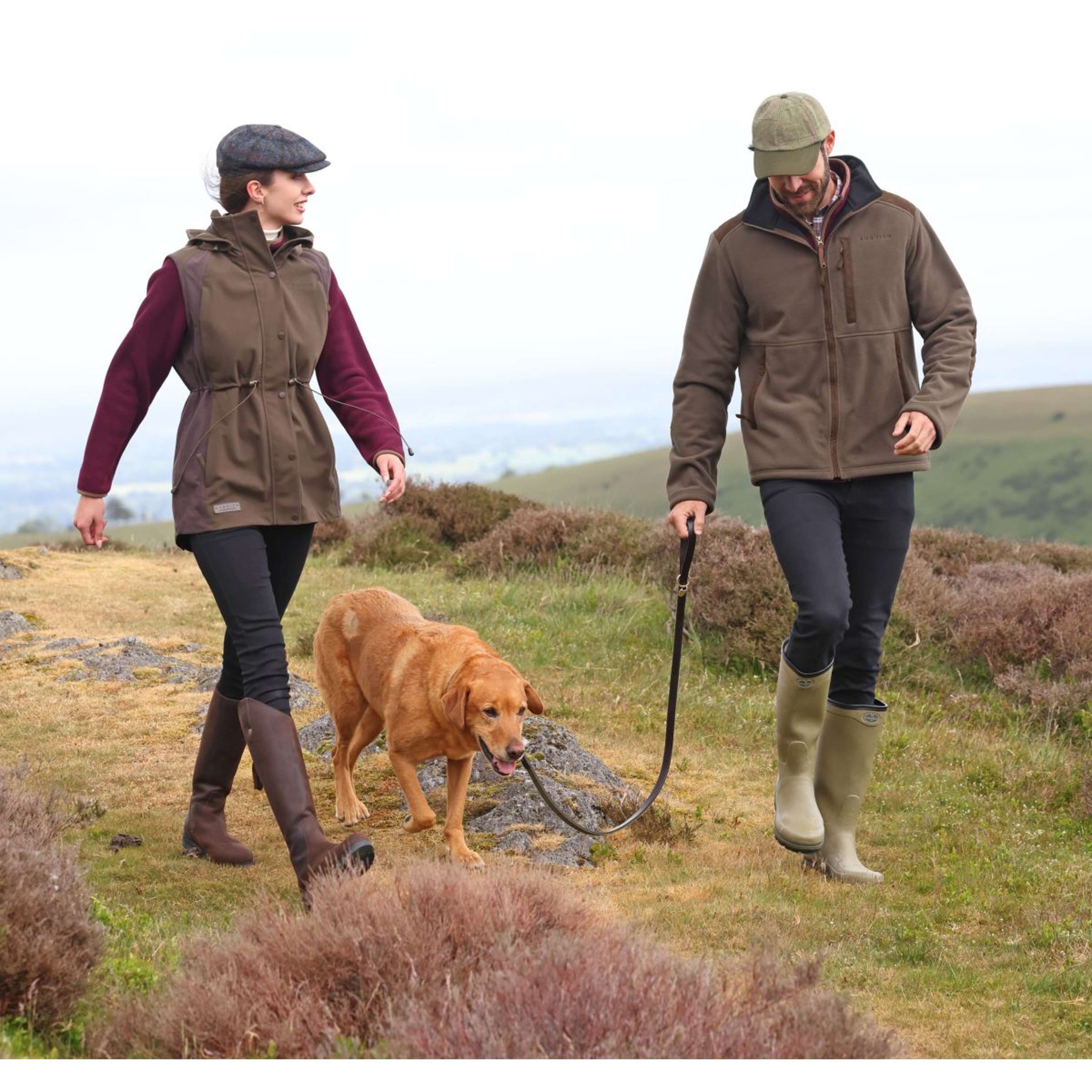 Aubrion by Shires Bluza Z Kapturem I Zamkiem Heritage Fleece Ciemnooliwkowy