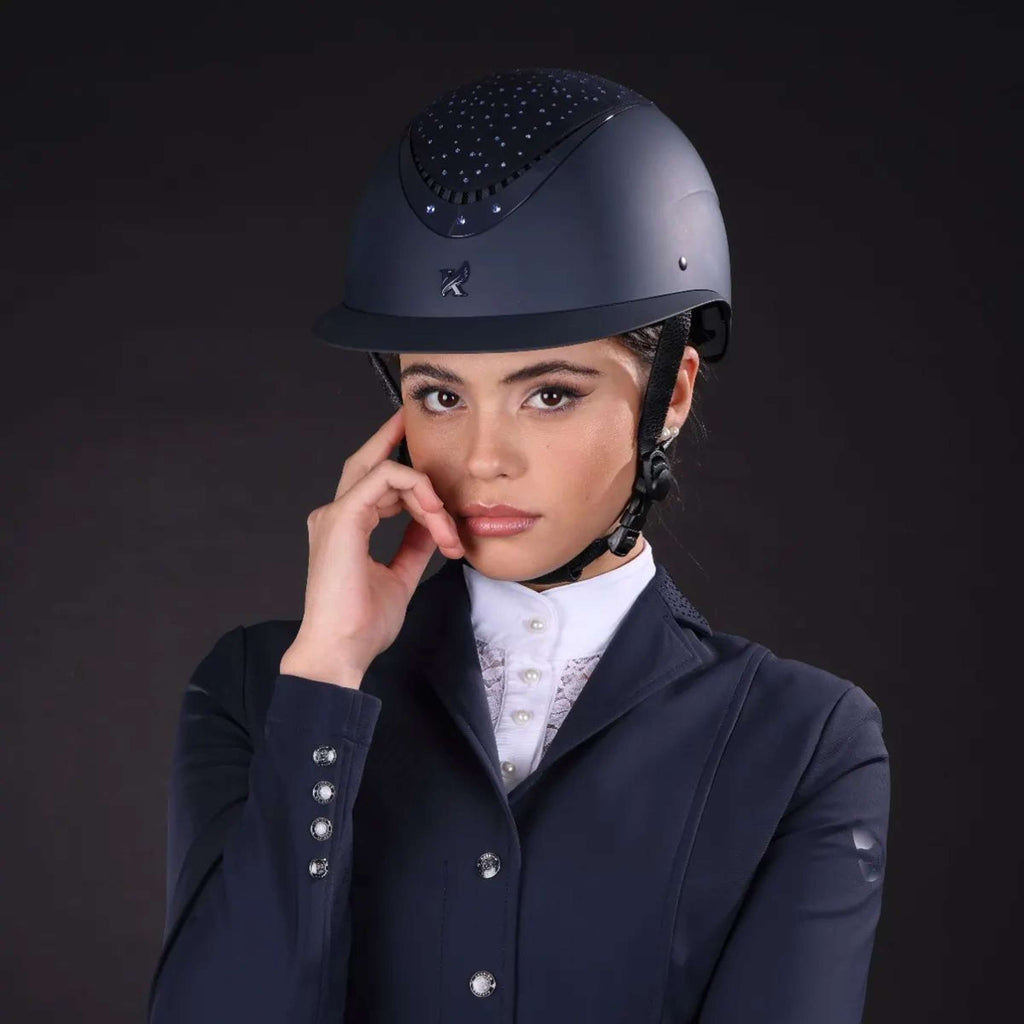 Kask jeździecki Karben by Shires Viola Ellipse Granatowy